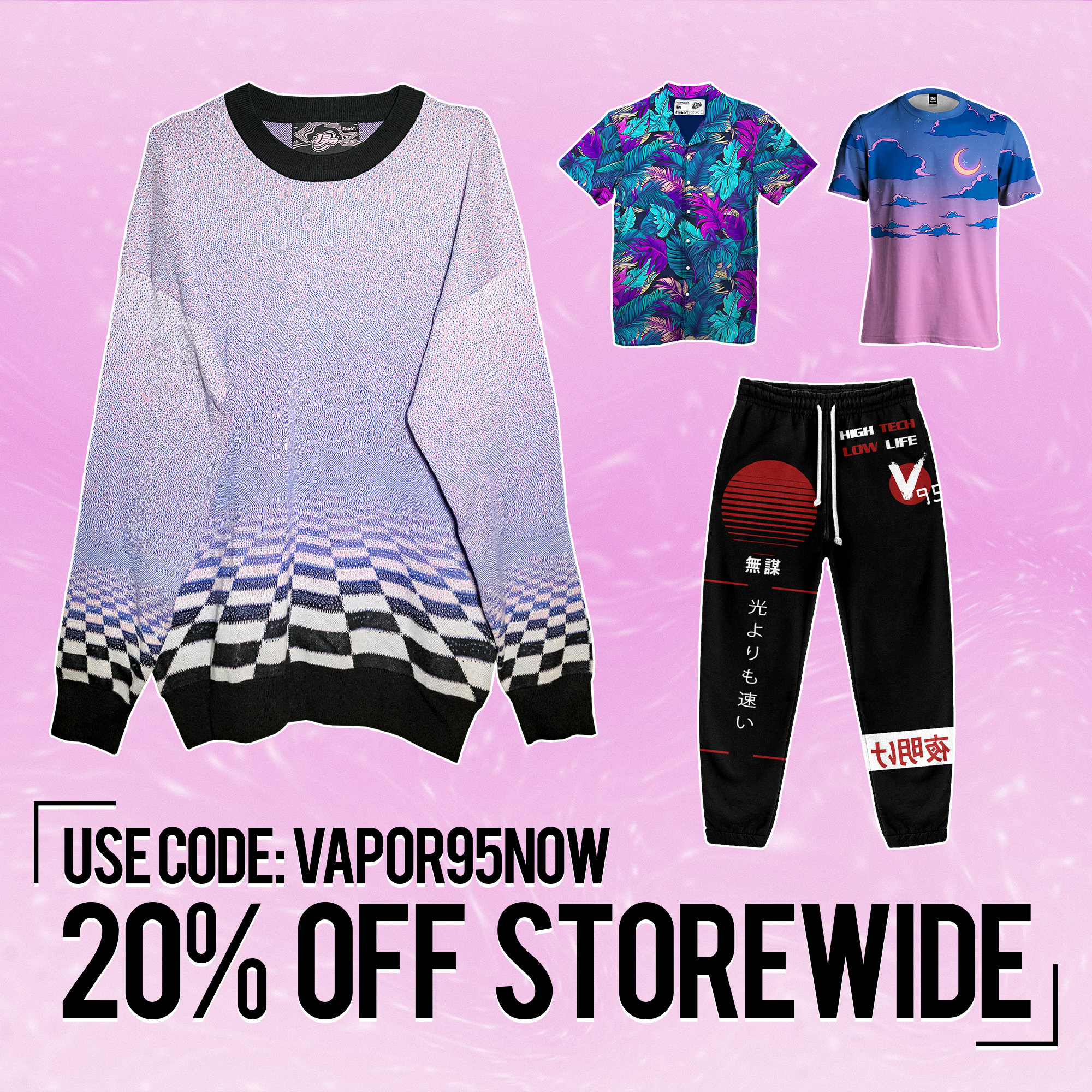 Vapor95 Facebook ad: Limited Time: Save an Extra 20% Off