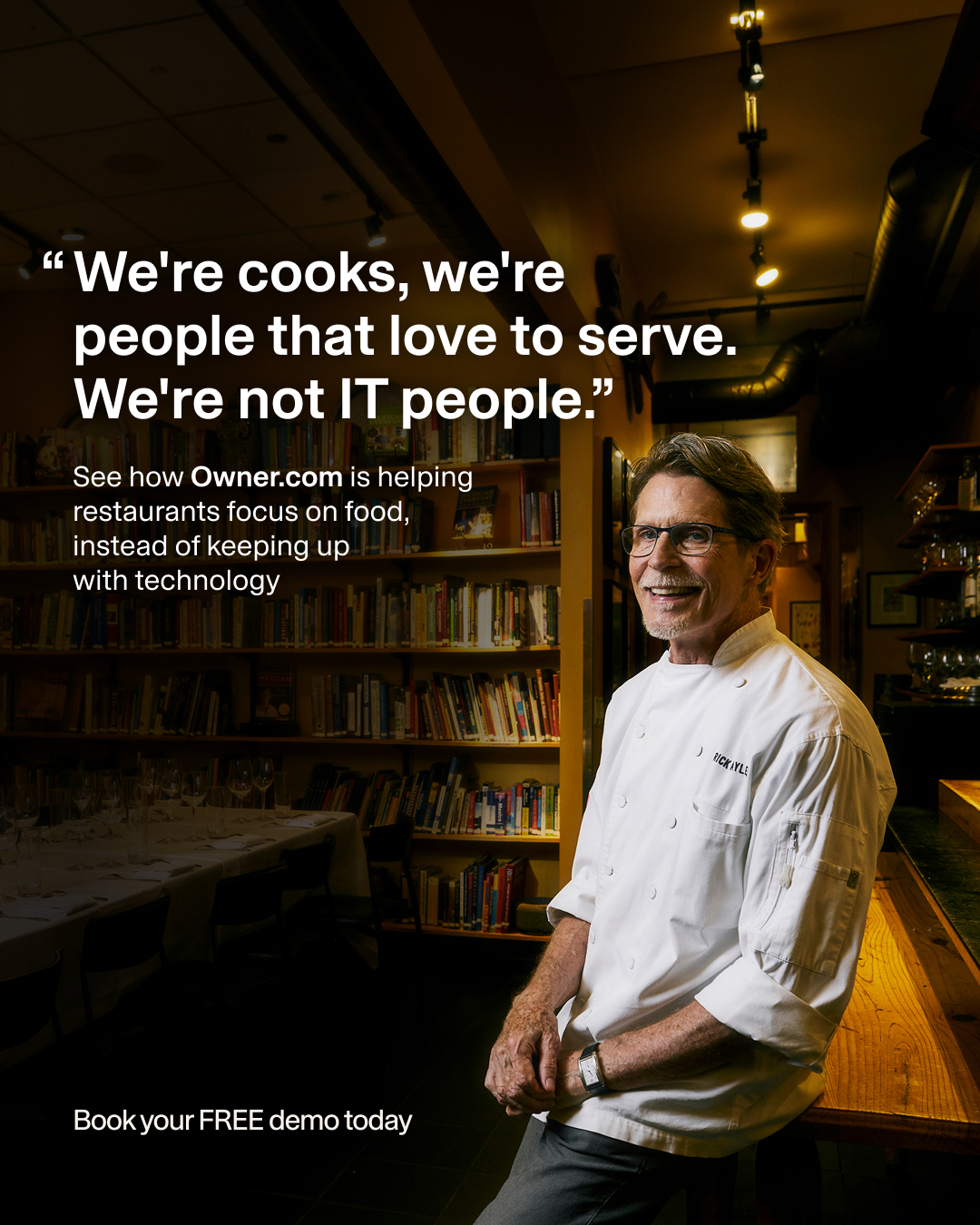 Chef Rick Bayless Facebook ad: Get more direct online orders!