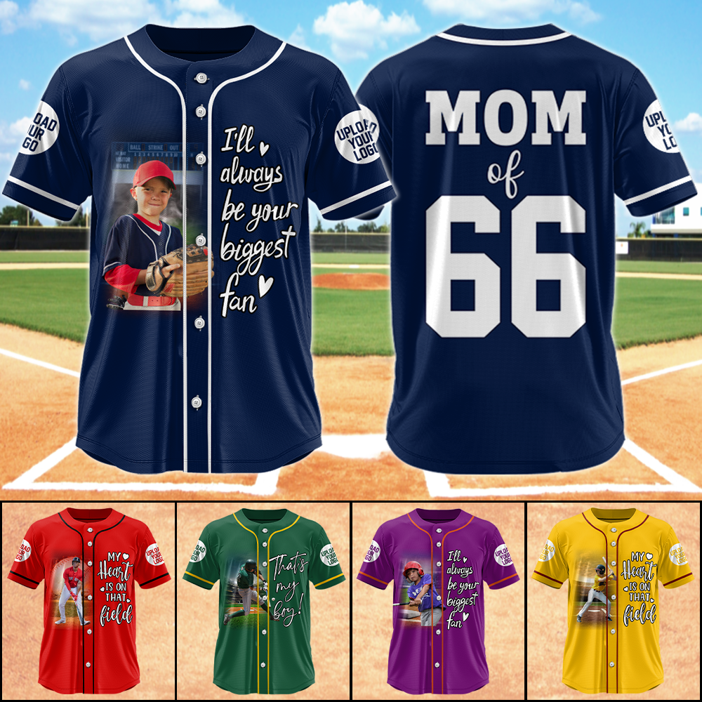 The Baseball Aholic Facebook ad: Custom Photo Baseball Game Day Baseball Jersey Gift For…