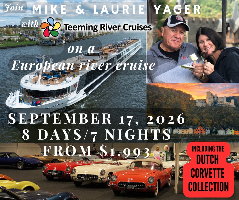 Teeming River Cruises Facebook ad: Corvettes and Castles On Sale now 30% Off!