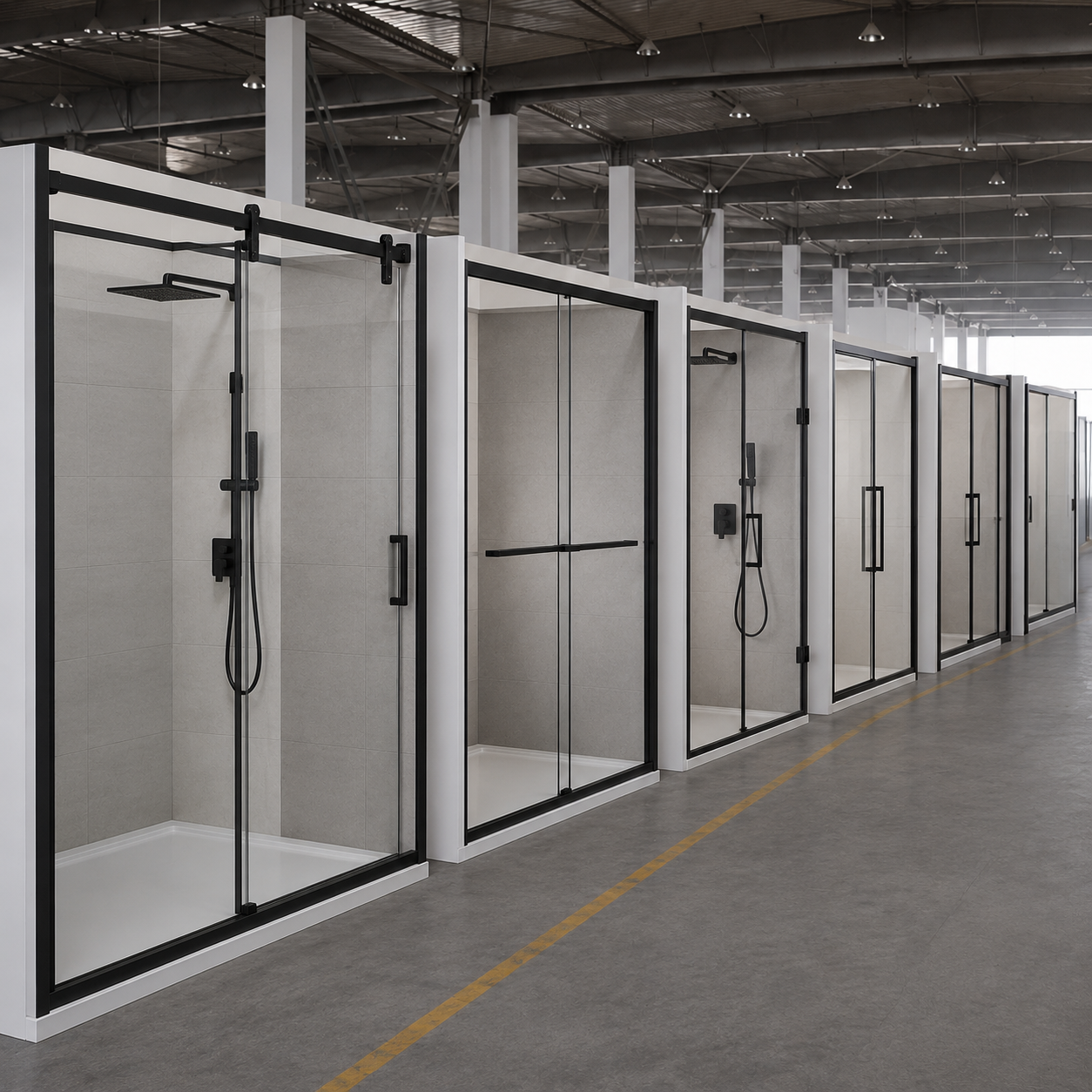 Prime Baths Supply Facebook ad: Factory Direct Shower Doors