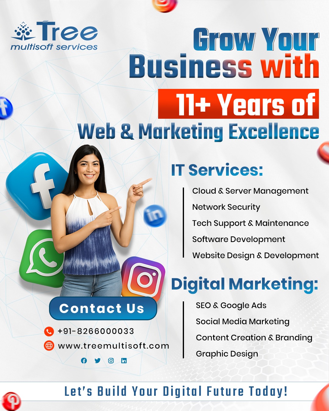 Tree Multisoft Services - Digital Marketing Company Facebook ad: Take your business to the next level with…