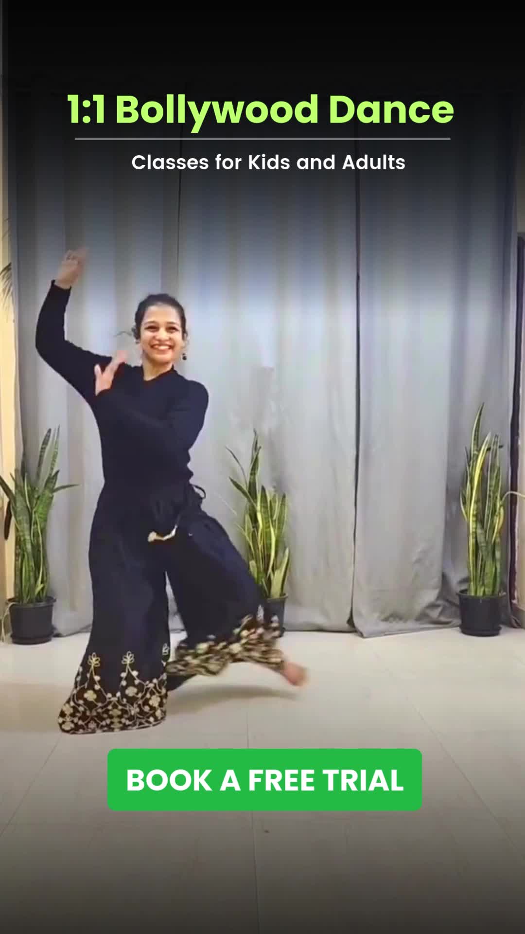 Spardha School of Music Global Facebook ad: Bollywood Dance Lessons Live from India