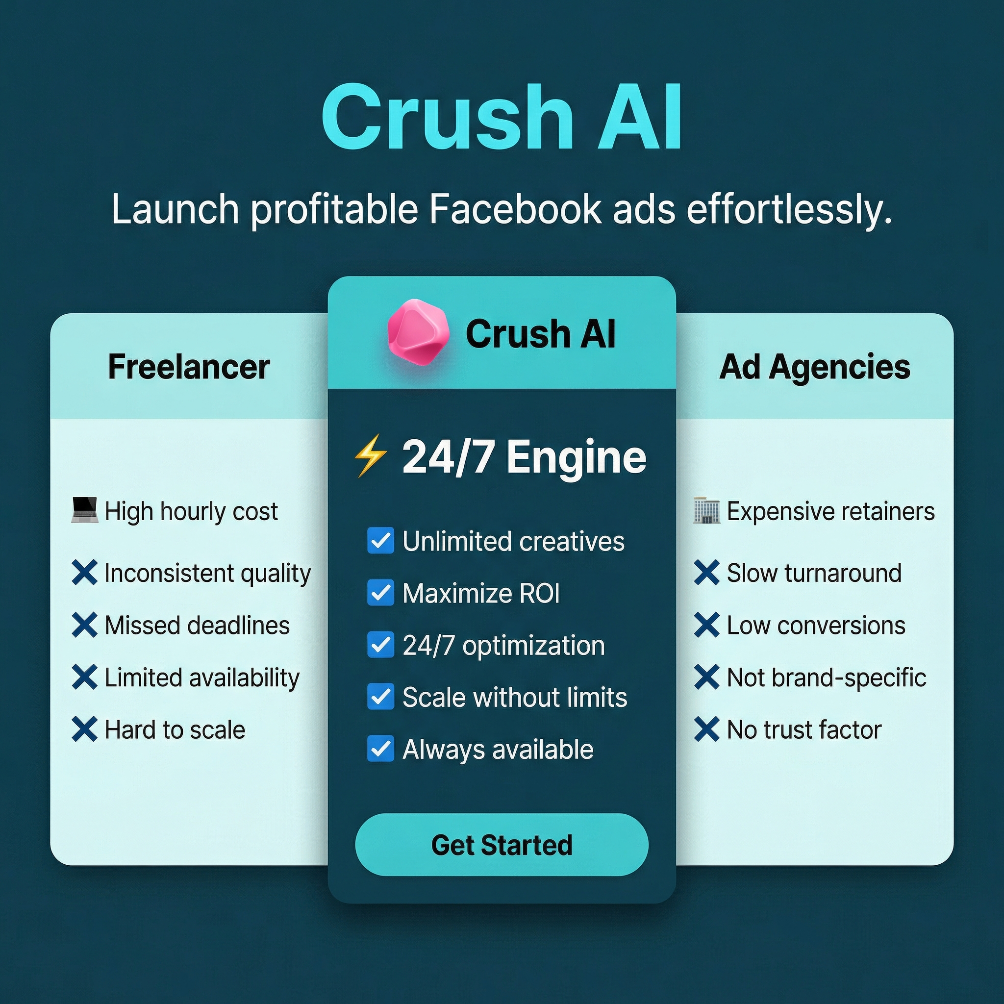 trycrush.ai Facebook ad