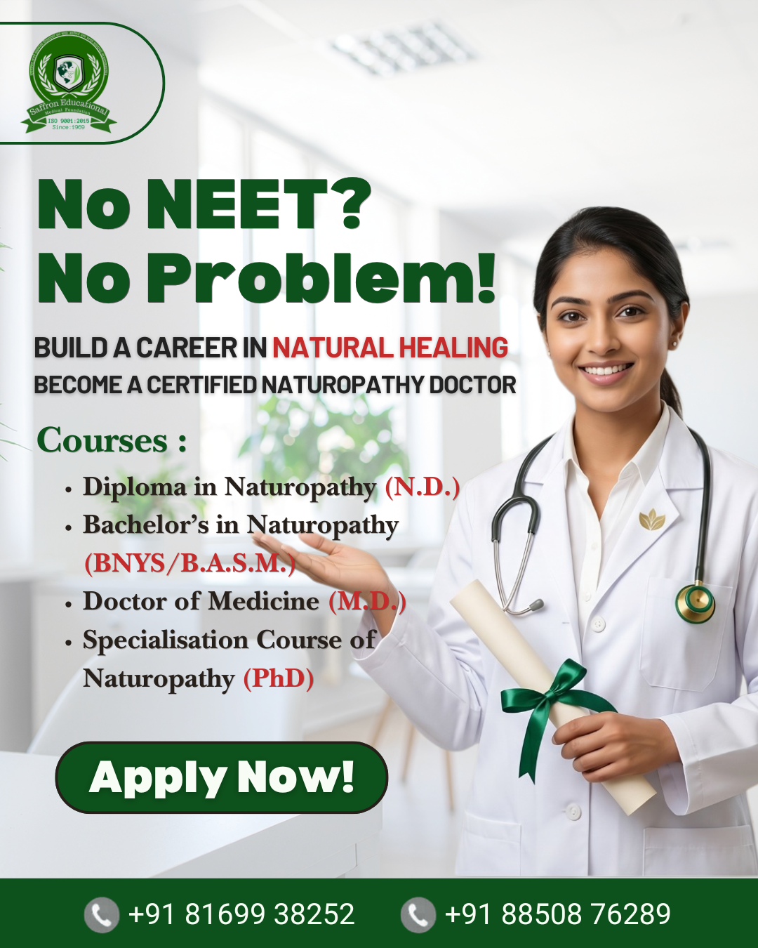 Saffron Institute Facebook ad