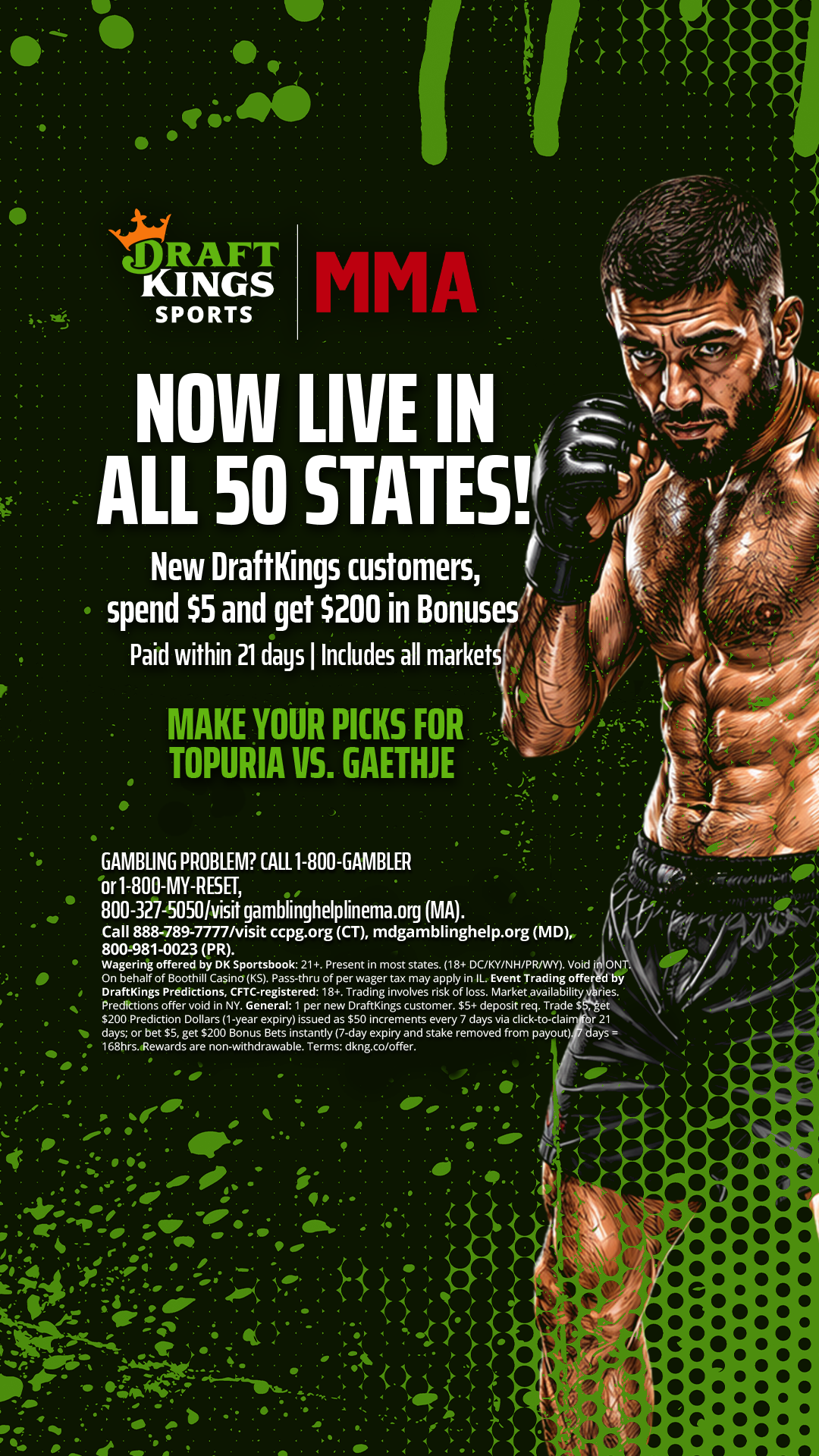 DraftKings Sports Facebook ad