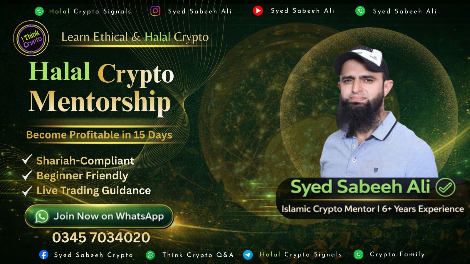 Syed Sabeeh Crypto Facebook ad