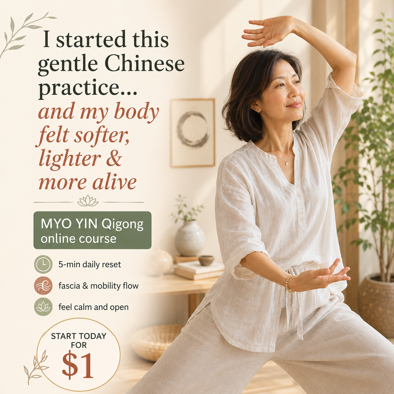 Truelifeflow Facebook ad: Tight shoulders that never fully relax?