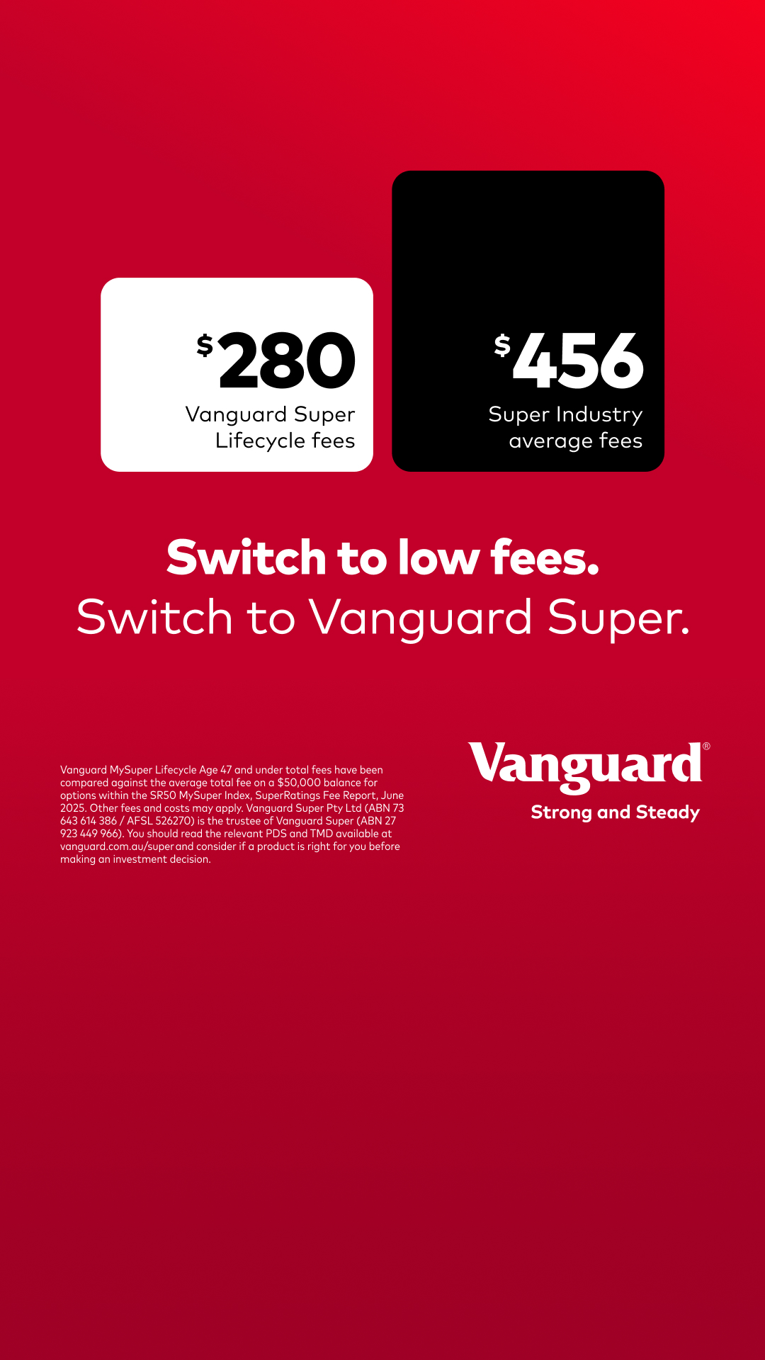 Vanguard Australia Facebook ad from May 17, 2026