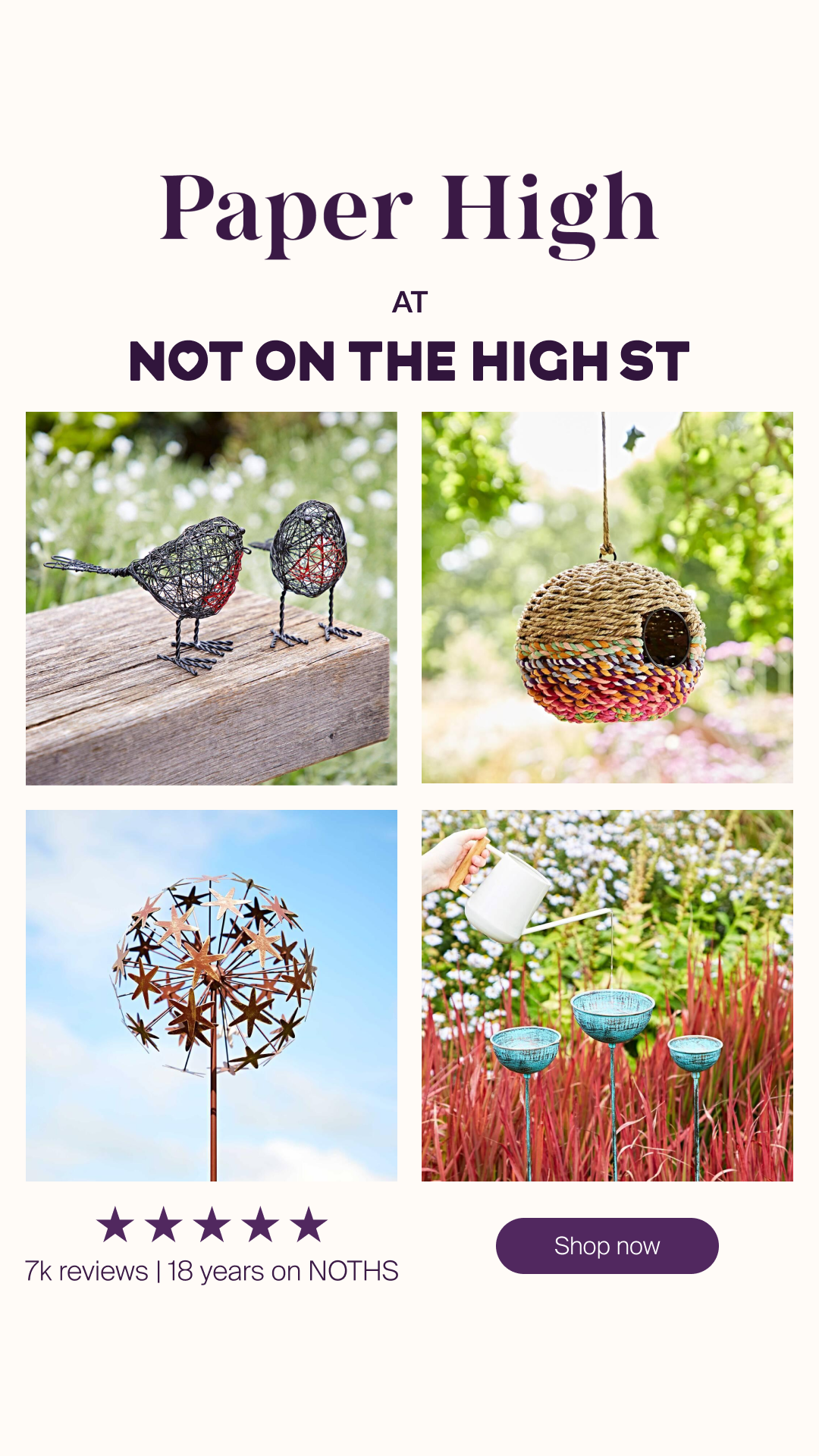 notonthehighstreet Facebook ad