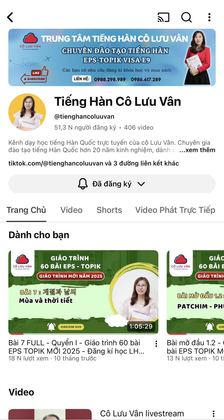 Tiếng Hàn Cô Lưu Vân Facebook ad: Đ𝐨̂̃ 𝐄𝐏𝐒-𝐓𝐎𝐏𝐈𝐊 𝐯𝐨̛́𝐢 𝐠𝐢𝐚́ 𝟎 đ𝐨̂̀𝐧𝐠!