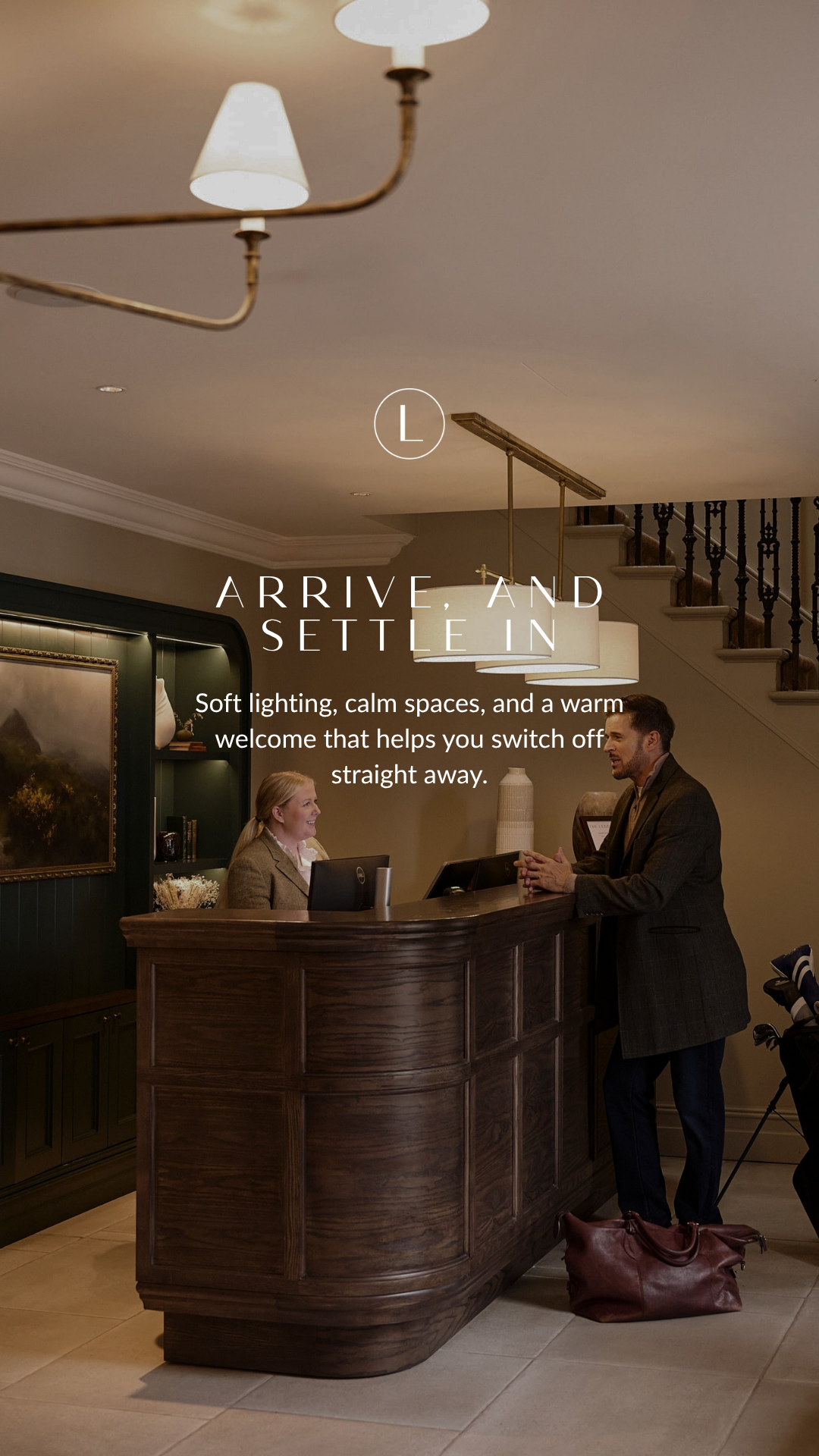 The Leddie Hotel & Restaurant Facebook ad: Arrive, settle in, and let the rest follow.