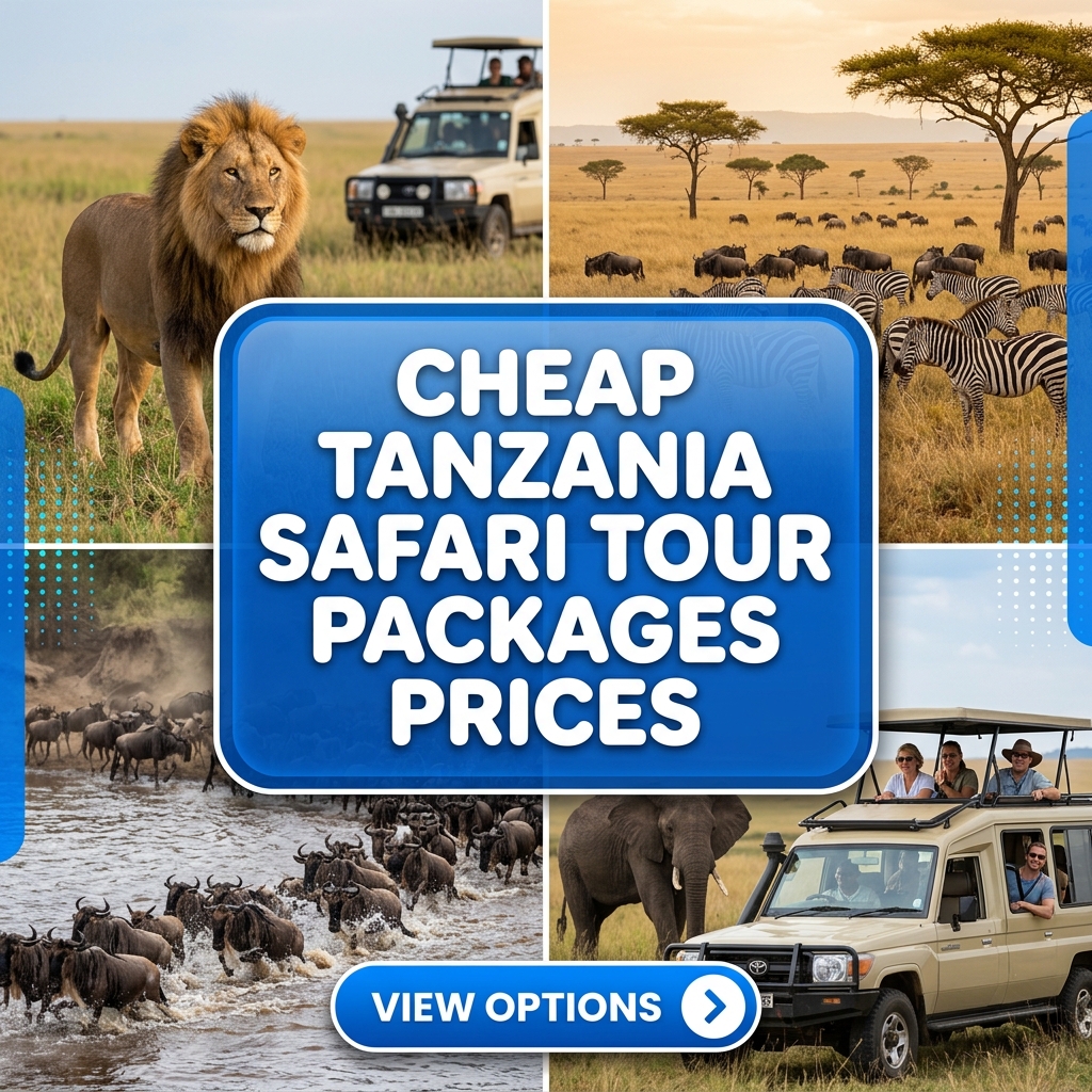 ReadersWiki.net Zone Facebook ad: Cheap Tanzania Safari Tour Packages Prices.