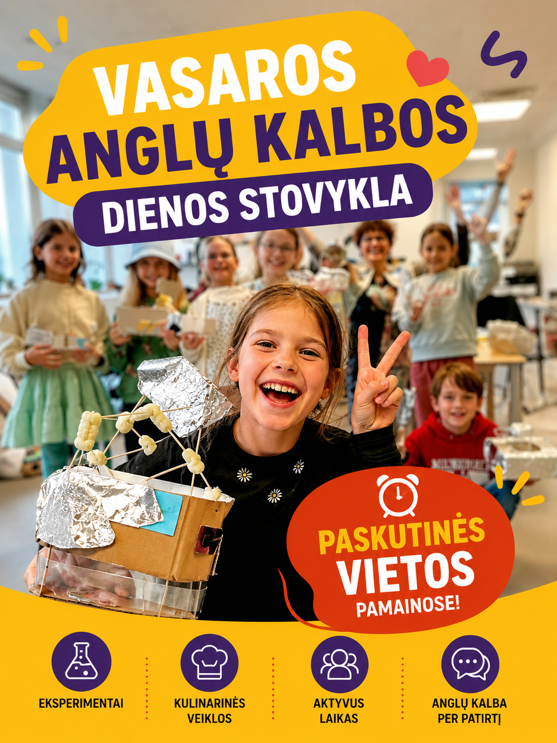 Išminties kristalas - anglų kalba vaikams Facebook ad