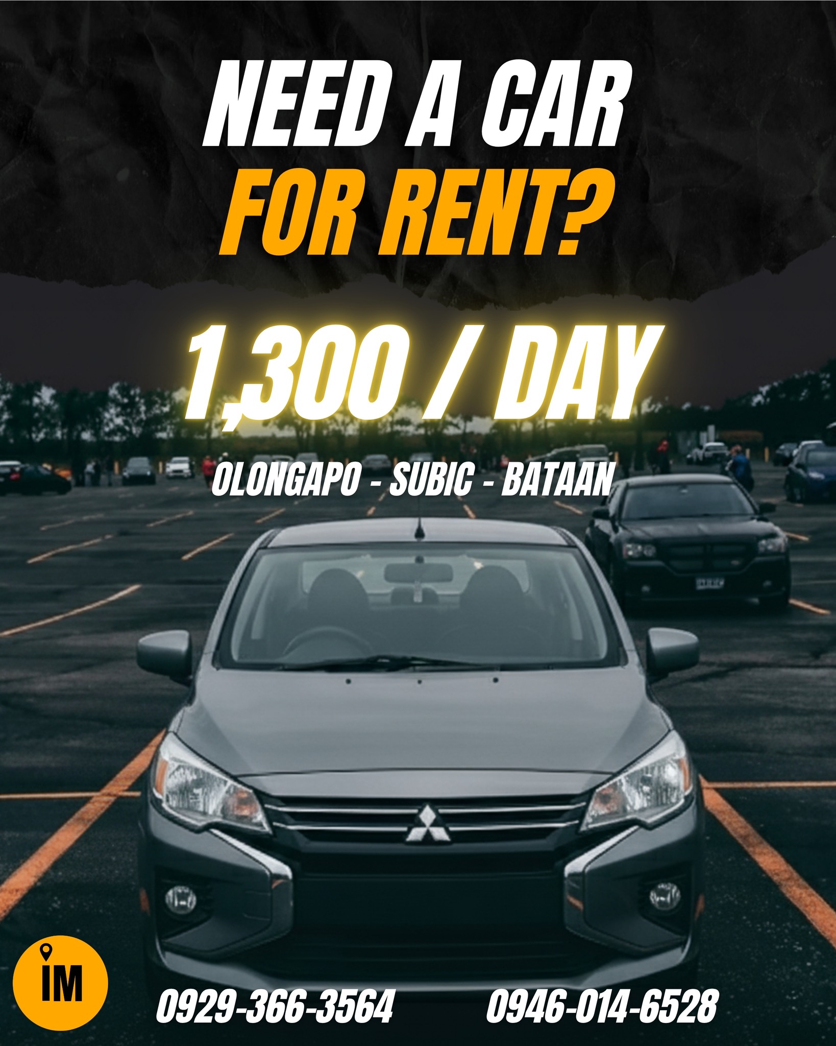 IM Car Rental Services Facebook ad: HOLIDAY SPECIAL CAR RENTAL FOR 2025!