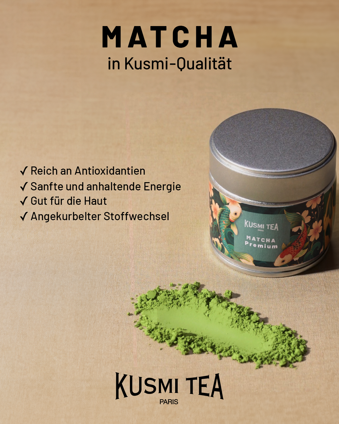 Kusmi Tea Facebook ad: NEU: Matcha