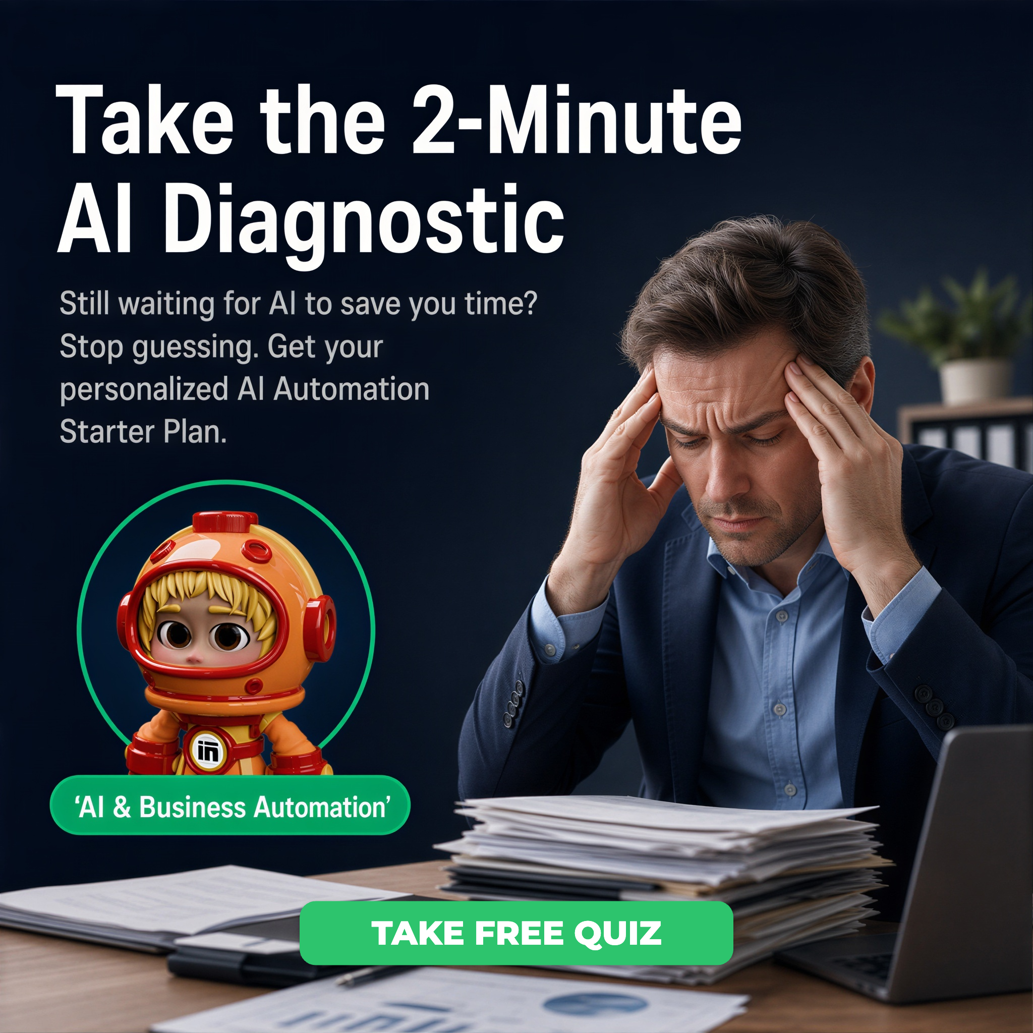 AI Business Hub Facebook ad: Take Free Quiz
