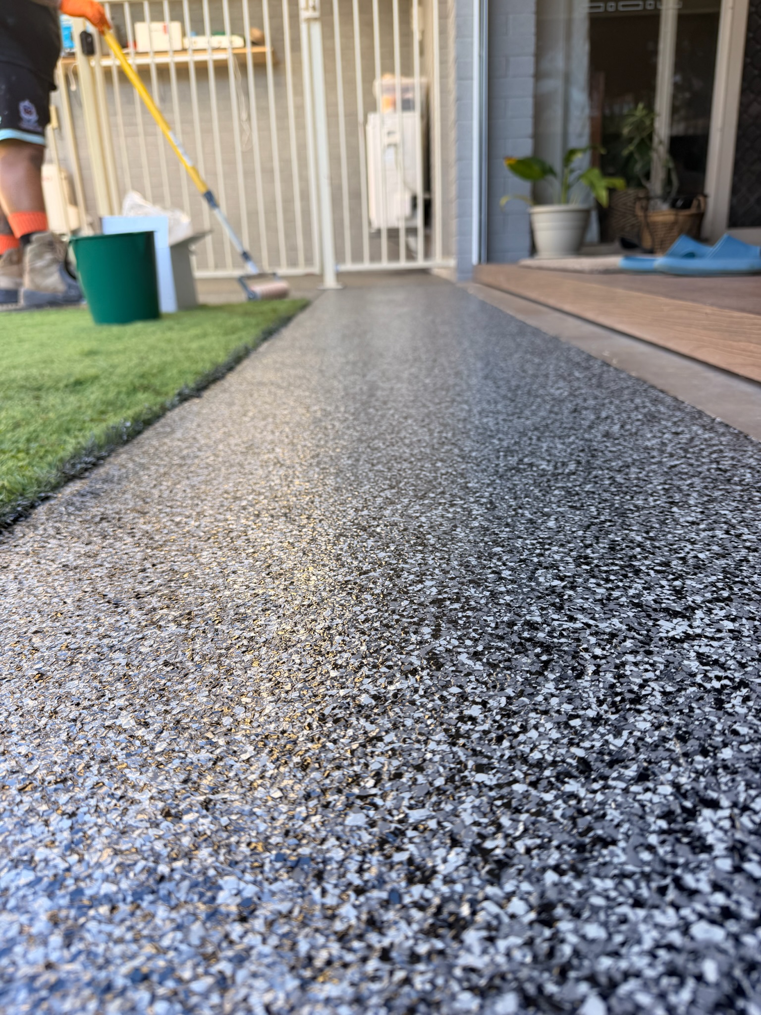 Fortress Epoxy Flooring Facebook ad: From worn-out to wow See how we transform…