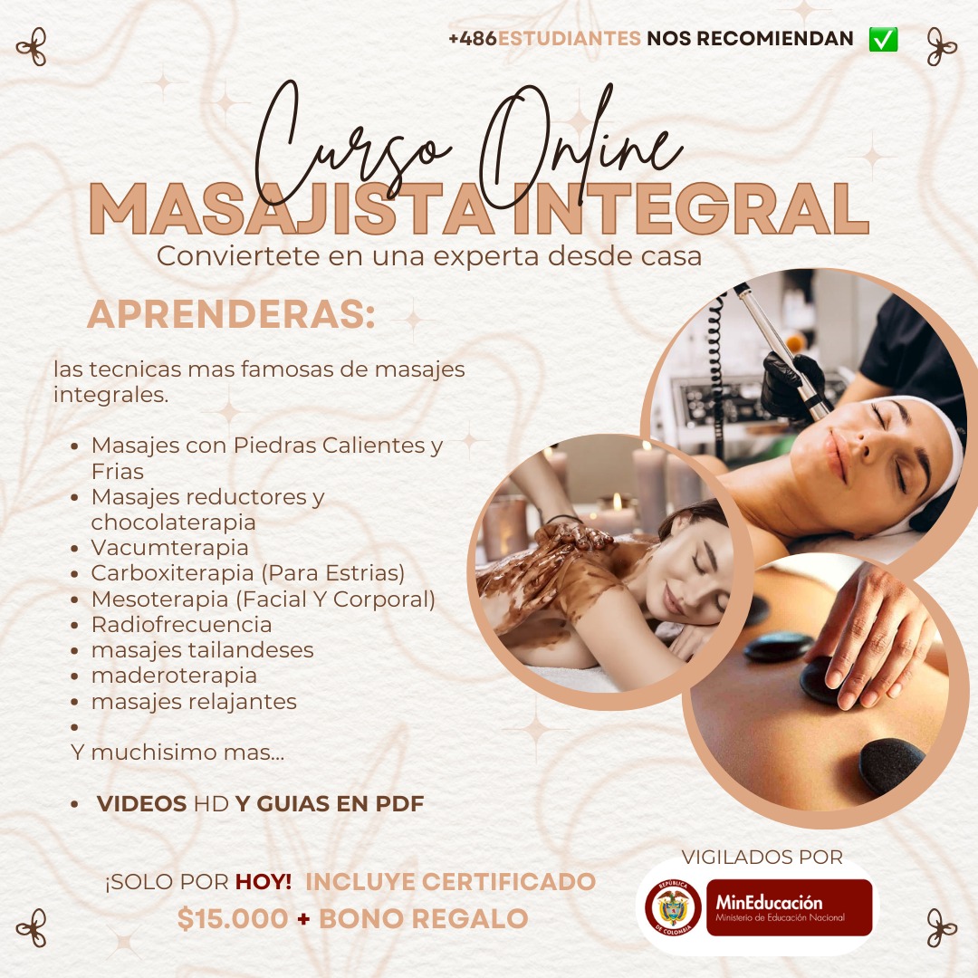 Click y aprende Facebook ad: Curso Online de Masajista Integral