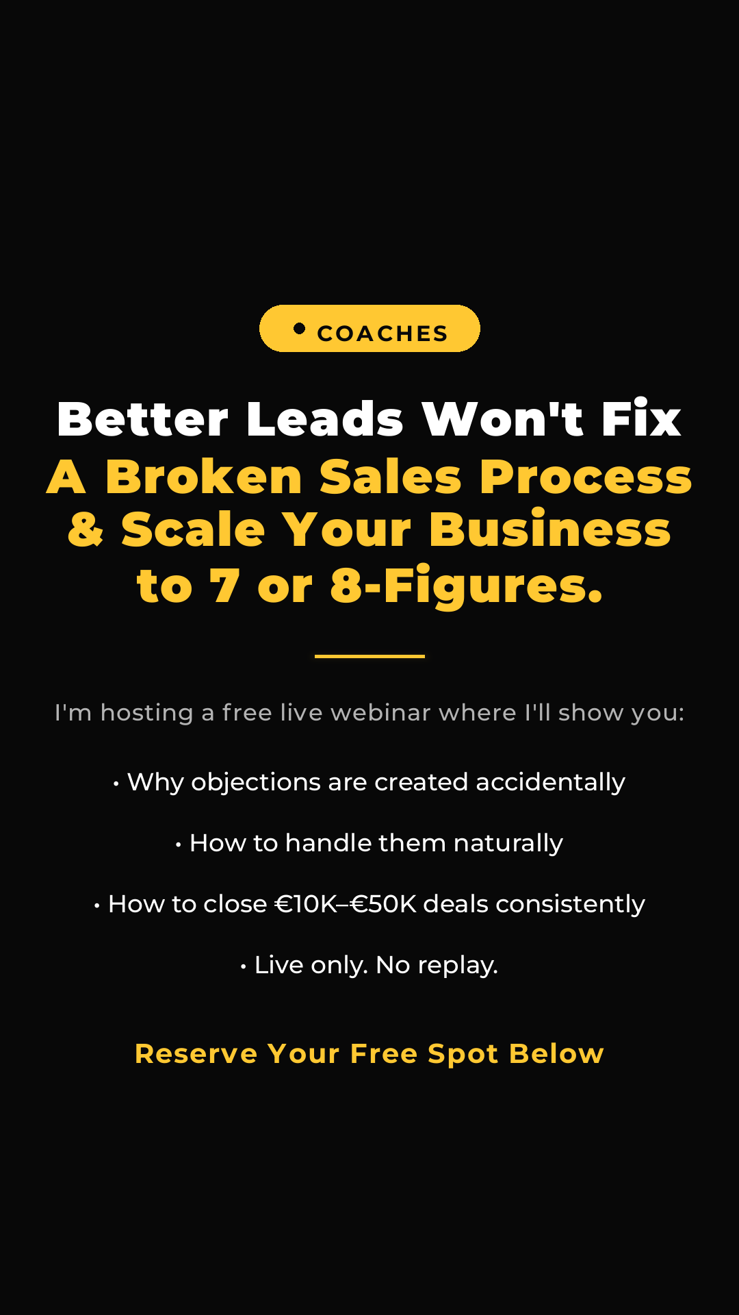 10XMarcel - Sales Performance Architect & HighTicket Salestrainer Facebook ad from May 20, 2026