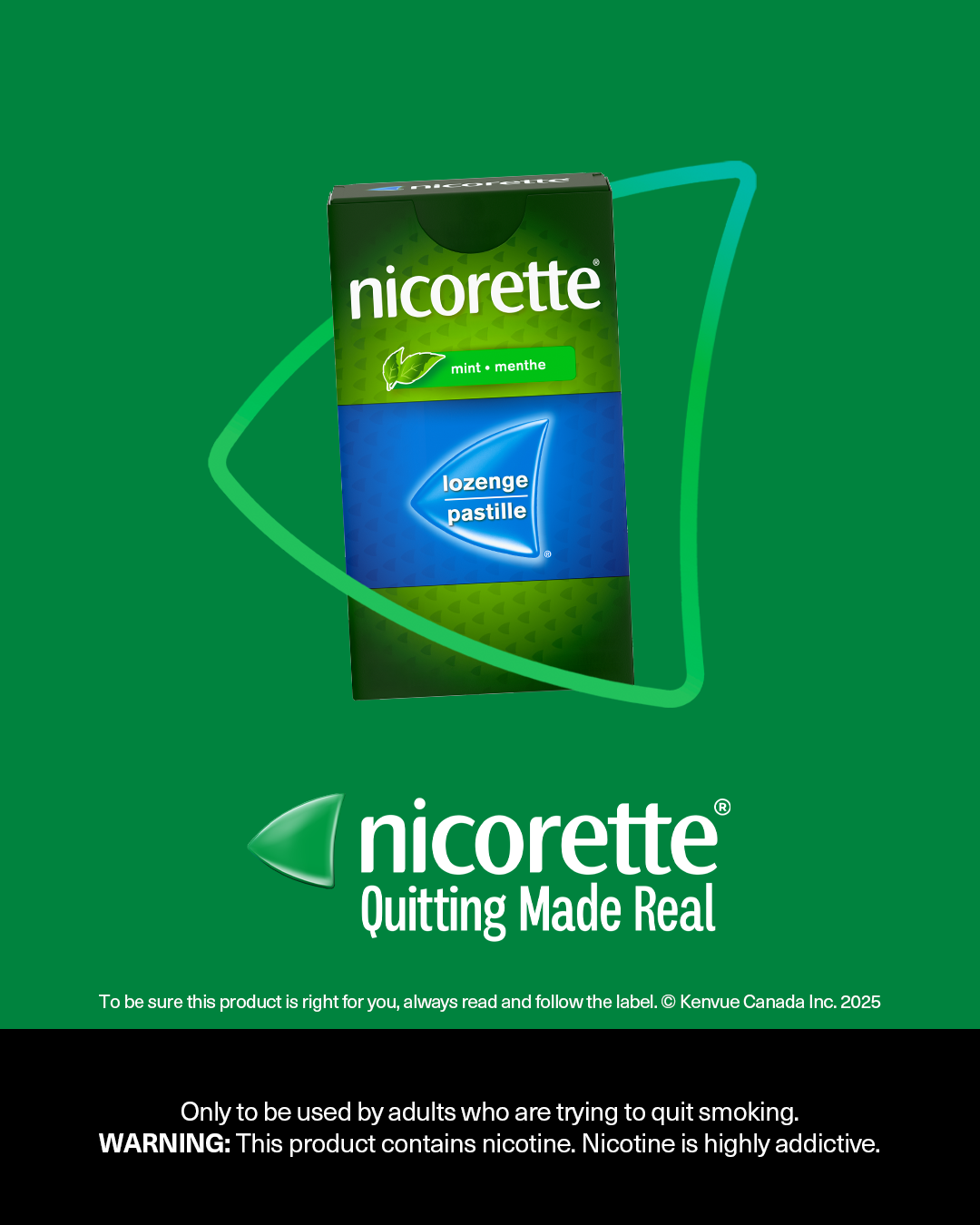 Nicorette Canada Facebook ad: Discreet Craving Relief