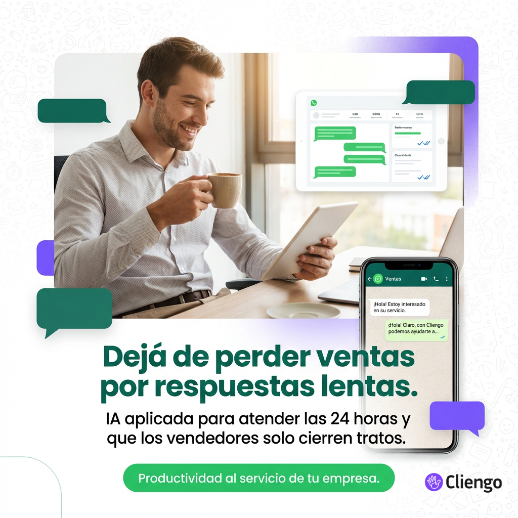 Cliengo Facebook ad: Cliengo Hub, IA conversacional, WhatsApp automatizado y…