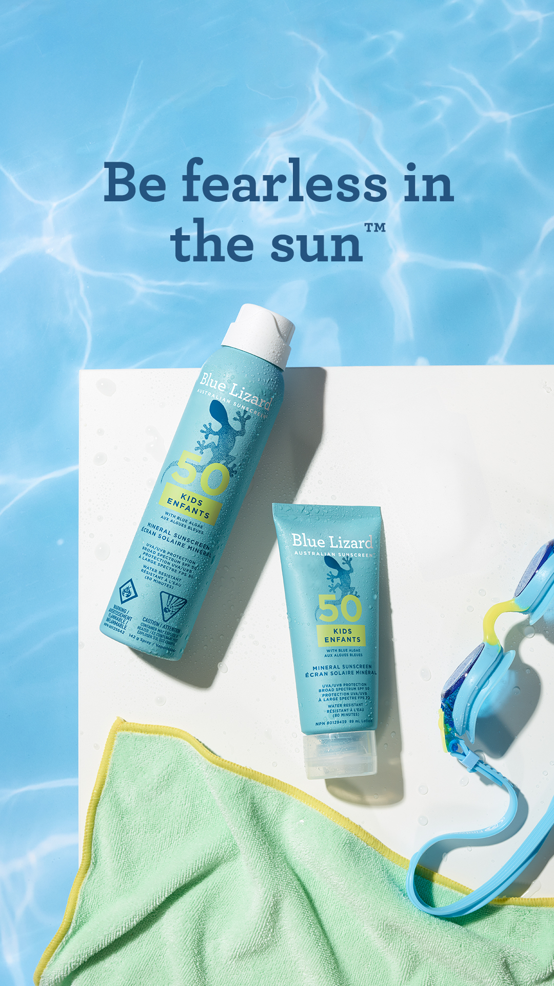Blue Lizard Sunscreen Facebook ad