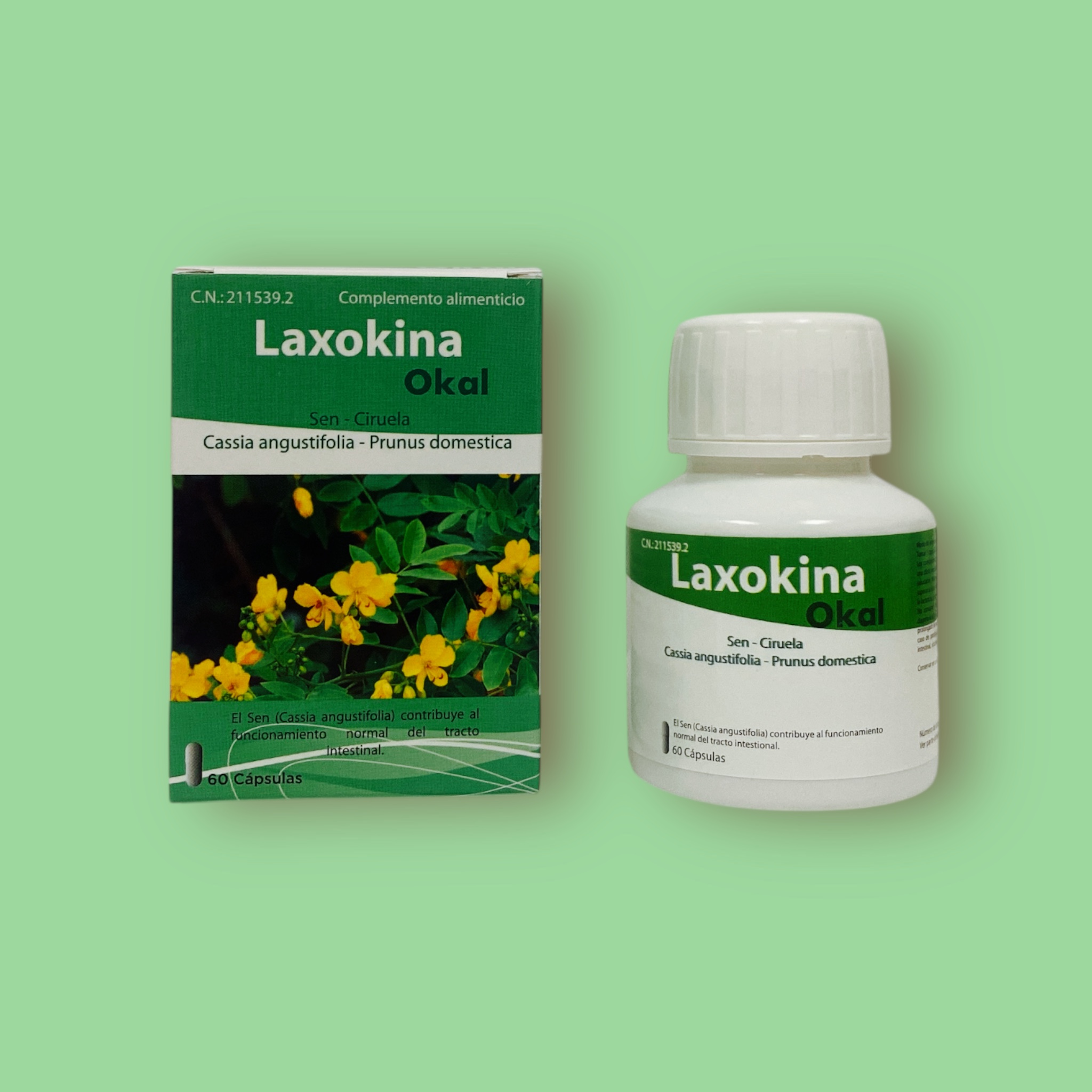 Okal Facebook ad: Laxokina con extracto seco de Sen y ciruela