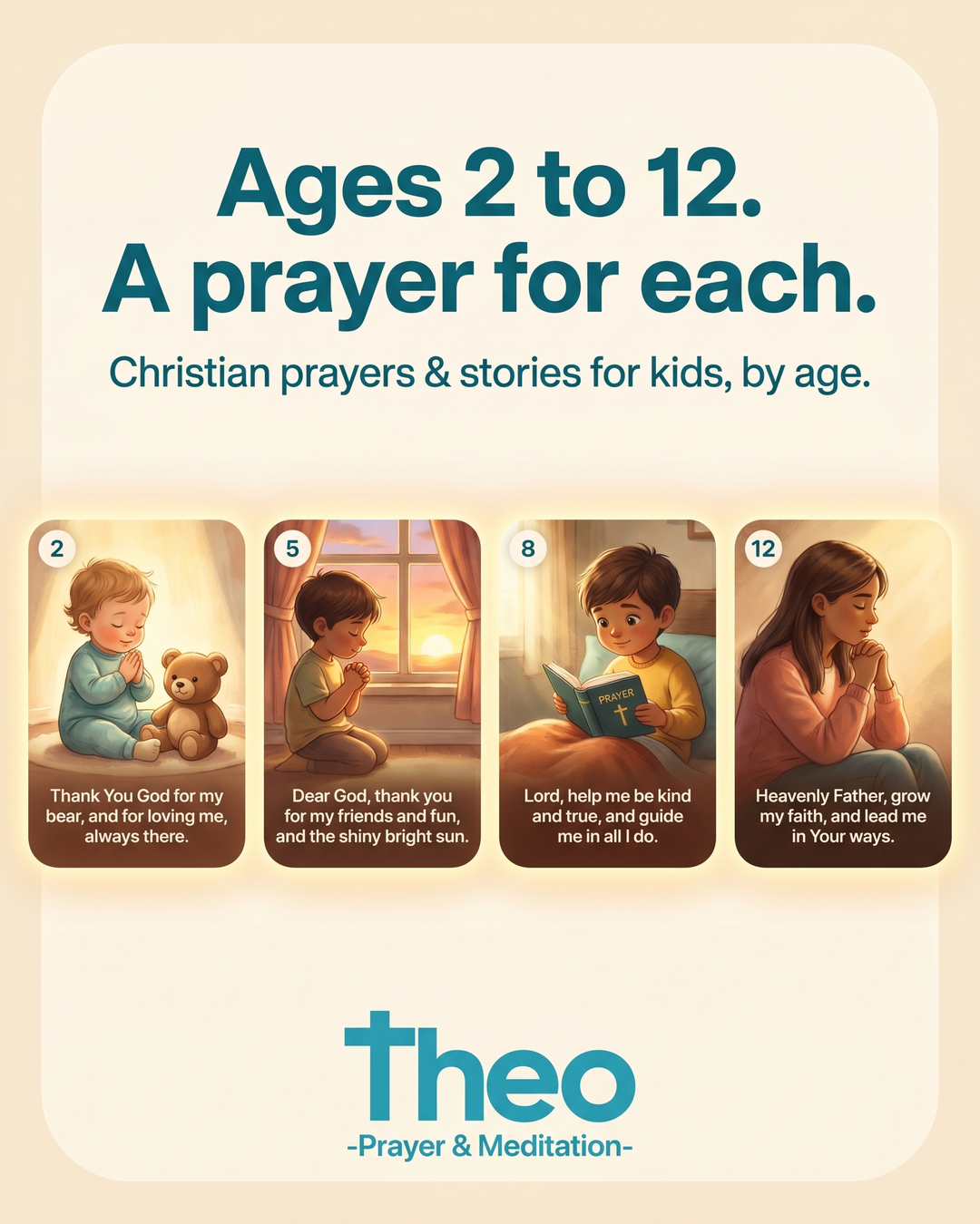 Theo: Prayer & Meditation Facebook ad