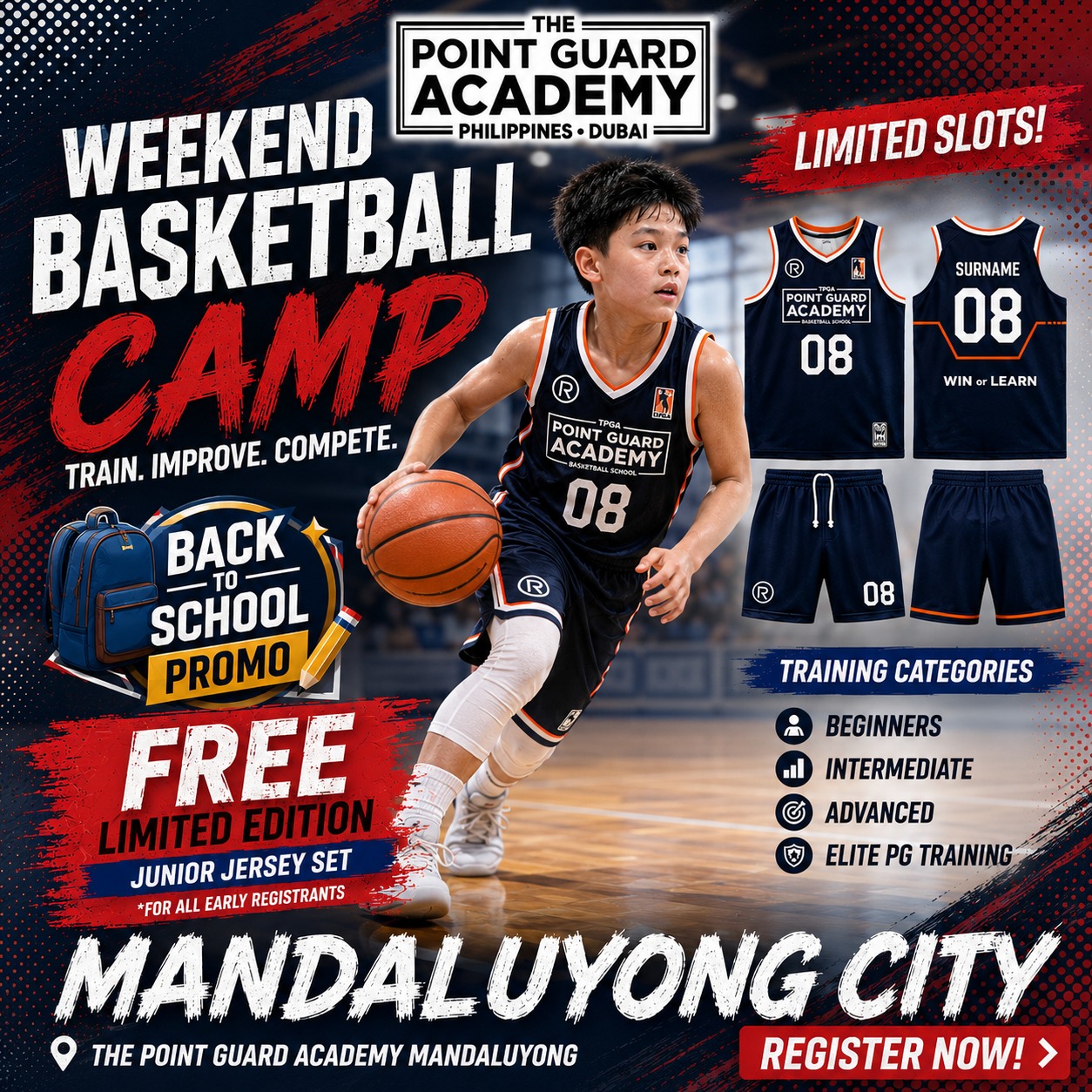 The POINT GUARD Academy Facebook ad