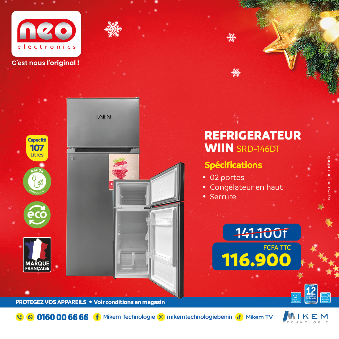 Mikem Technologie Facebook ad: C’est le moment idéal pour changer votre frigo!