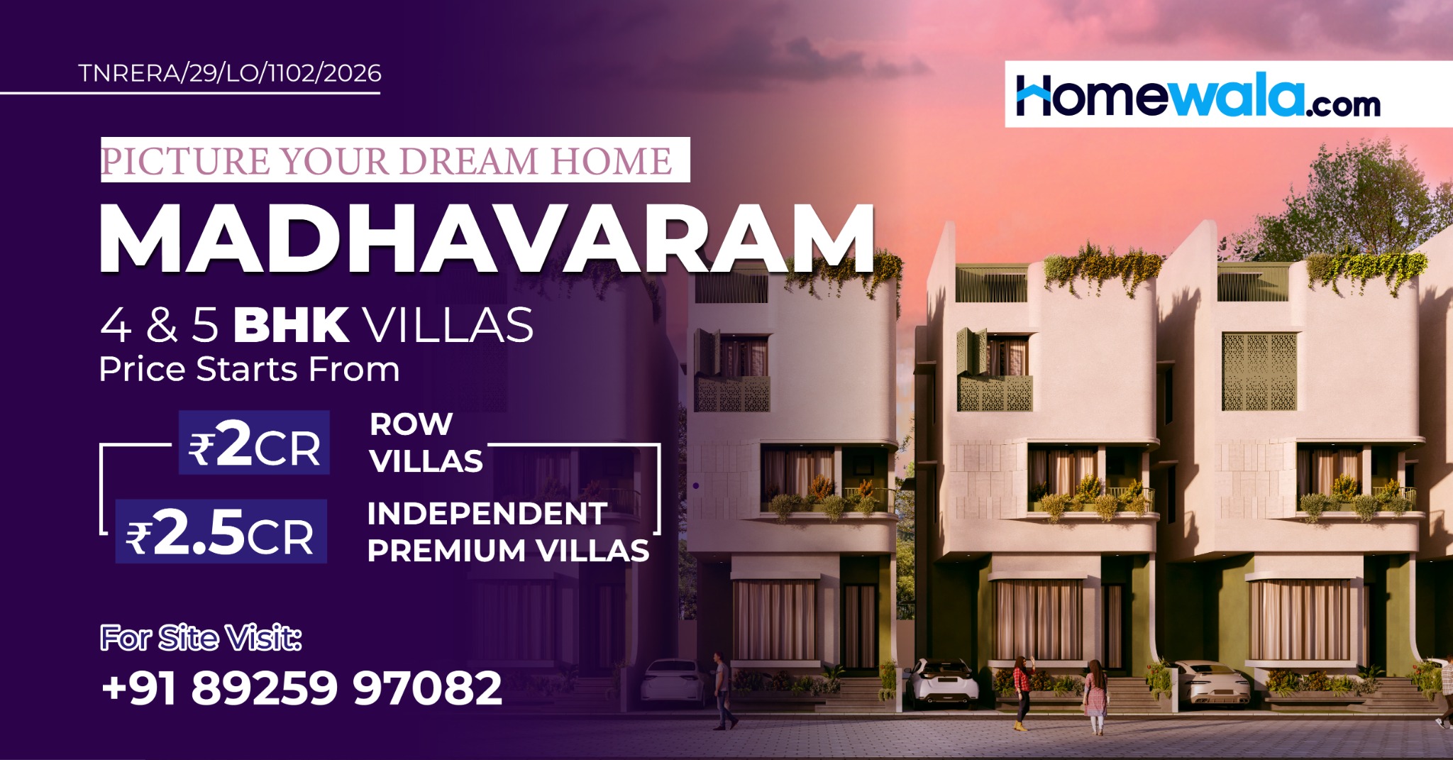 Homewala Chennai Facebook ad from Jun 16, 2026