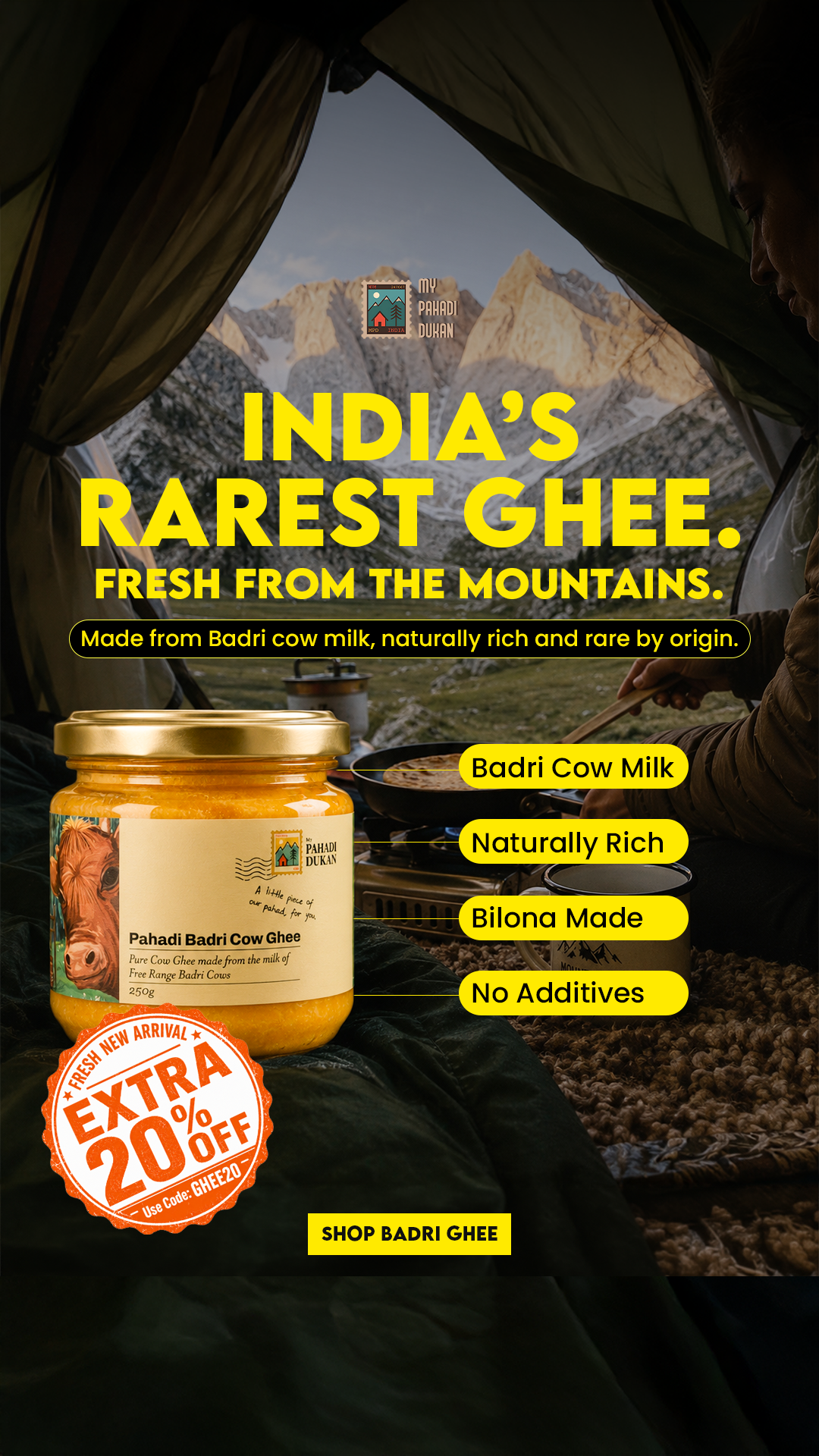 My Pahadi Dukan Facebook ad
