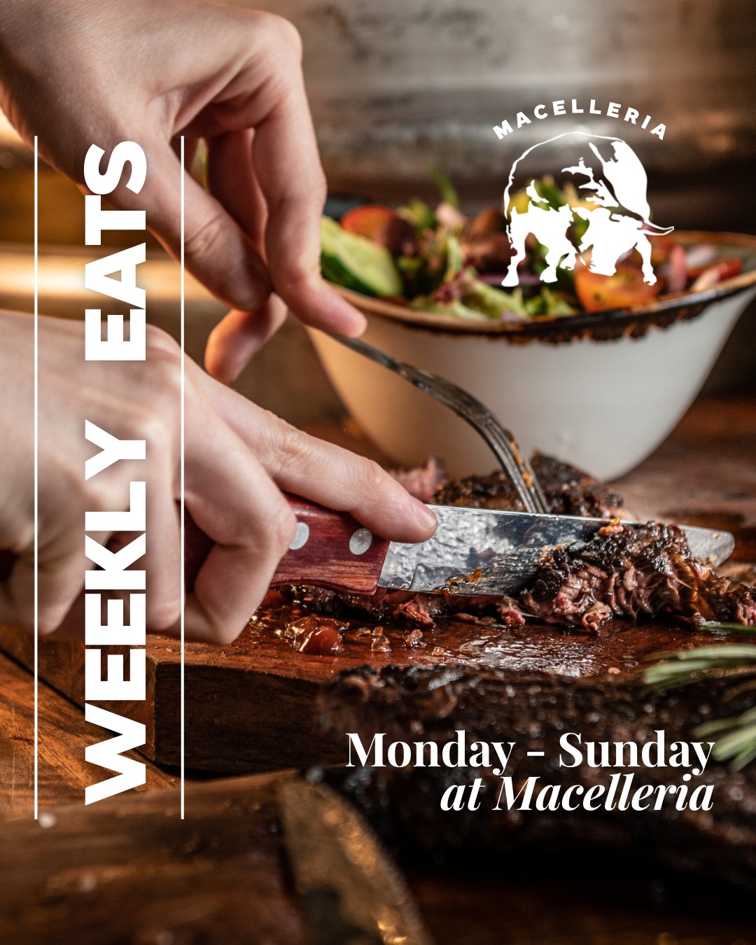 Macelleria Victoria Facebook ad: Macelleria, Weekly Eats from $15!