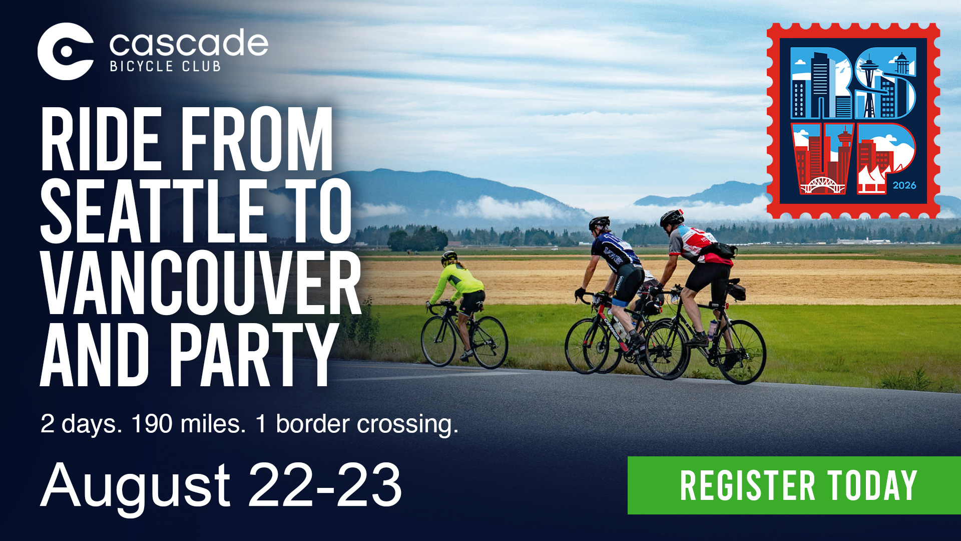 Cascade Bicycle Club Facebook ad: Register by August 9!