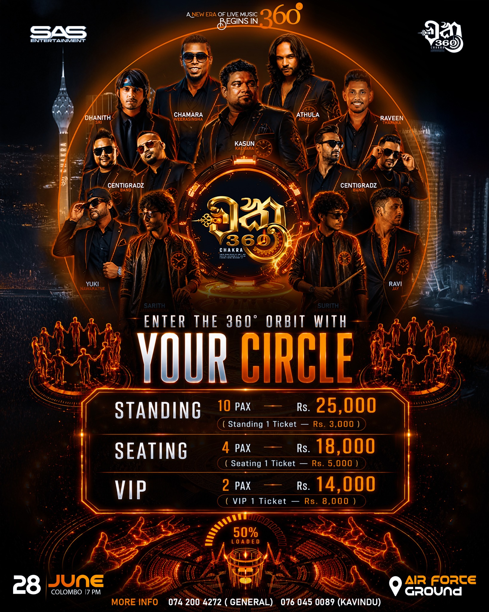 Chakra - Live in 360 Facebook ad: ඔයාගෙ CIRCLE එකේ සෙට් එකත් අරන් චක්ර 360°…