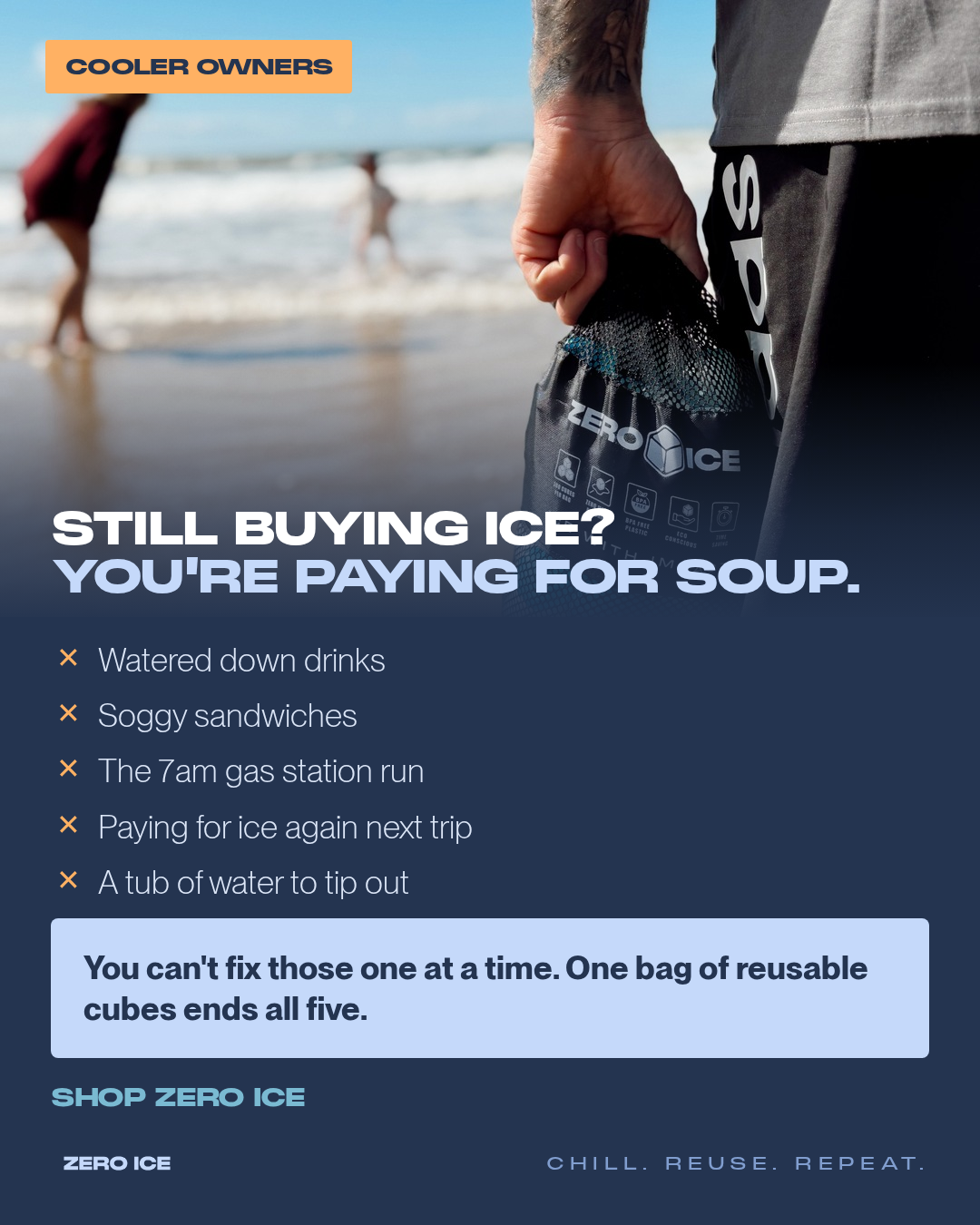 ZERO ICE Facebook ad