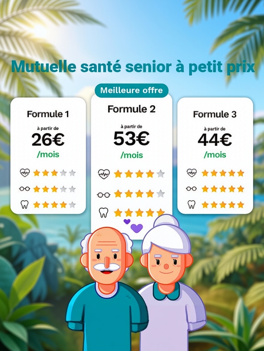 Ansamble Assurances Facebook ad: Faites jusqu'à 50% d'économies sur votre mutuelle senior