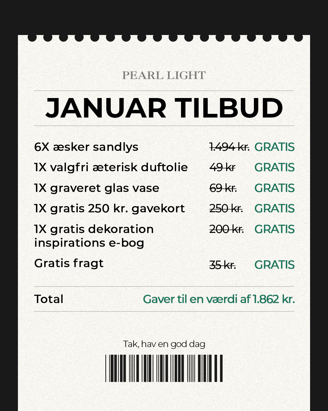 Pearl Light Facebook ad