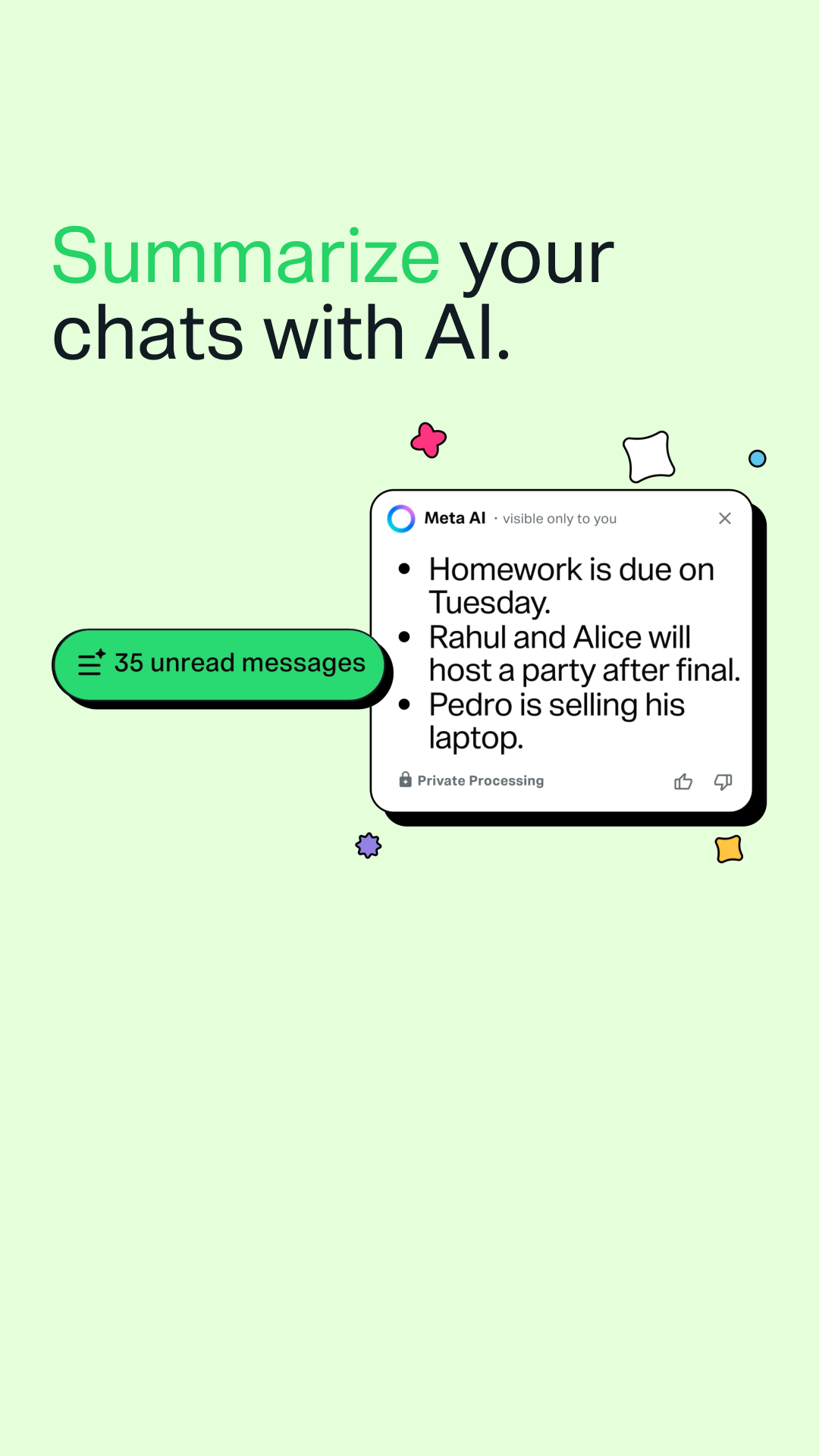 WhatsApp Facebook ad