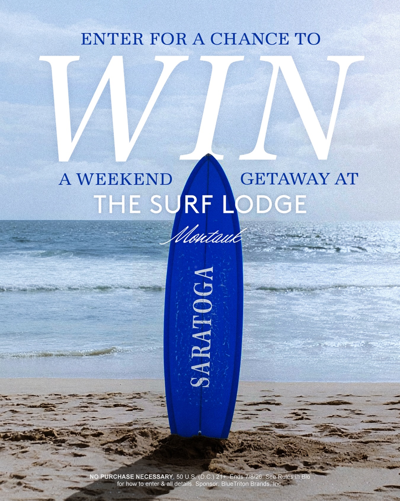 Saratoga Spring Water Facebook ad