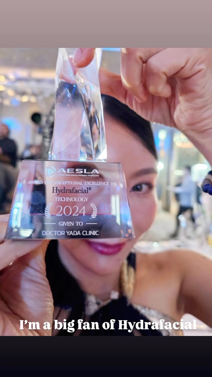 Yada Clinic Pattaya Facebook ad: We are honored to attend the HydraFacial Award…