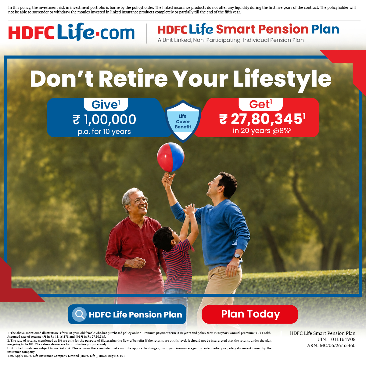 HDFC Life Facebook ad
