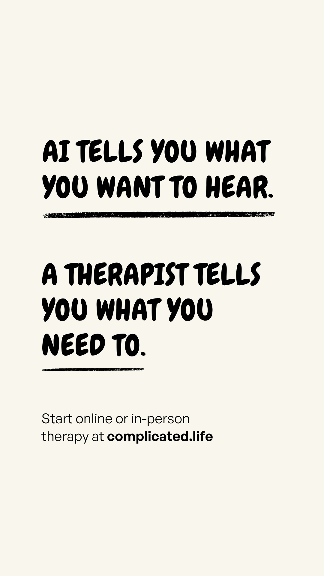 complicated.life Facebook ad