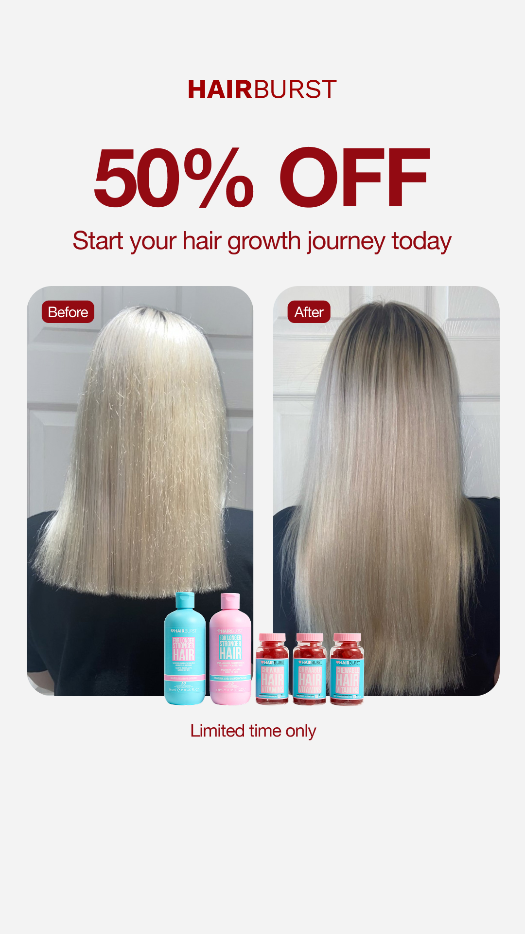 Hairburst Facebook ad