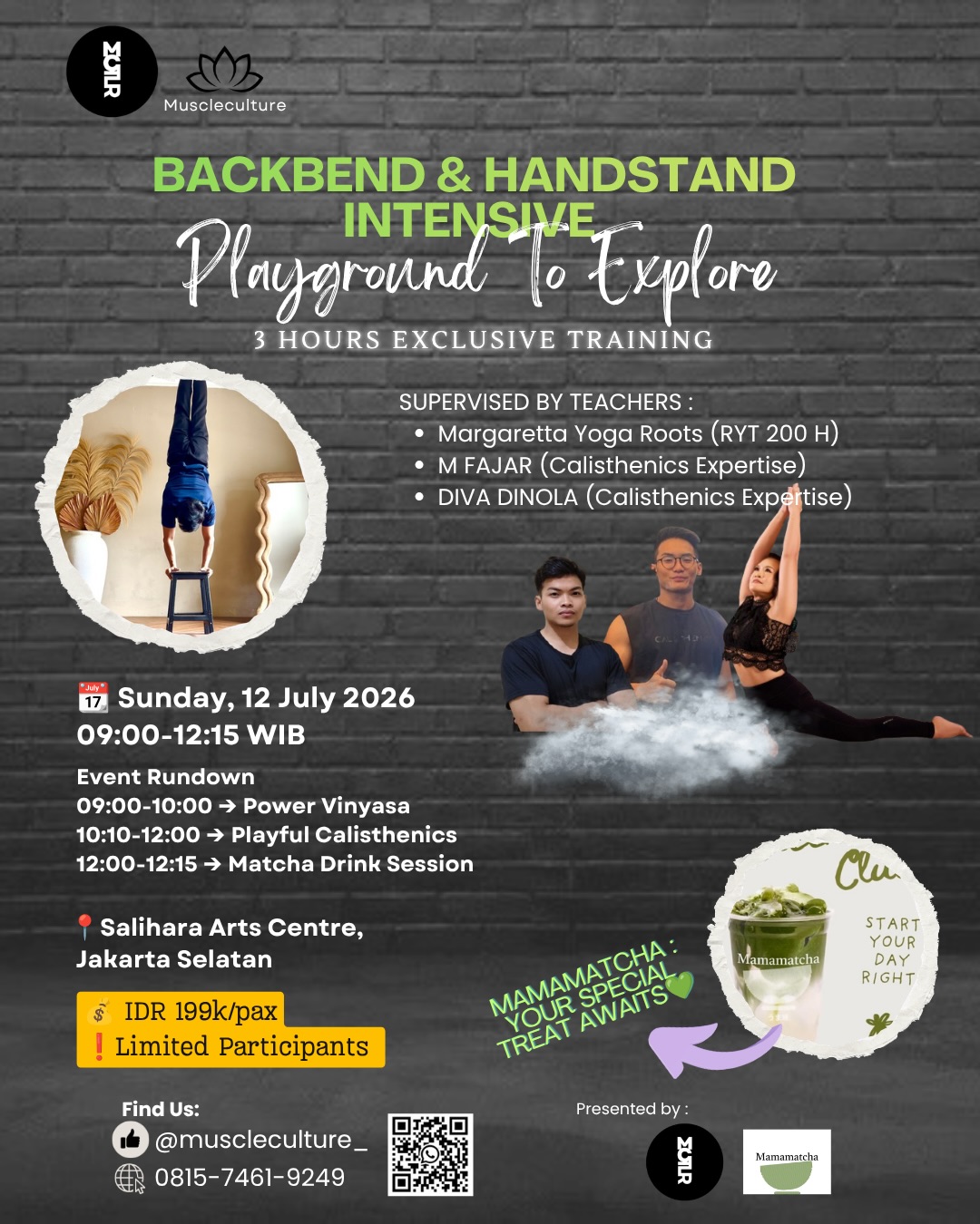muscleculture_ Facebook ad: BACKBEND & HANDSTAND INTENSIVE: PLAYGROUND TO EXPLORE