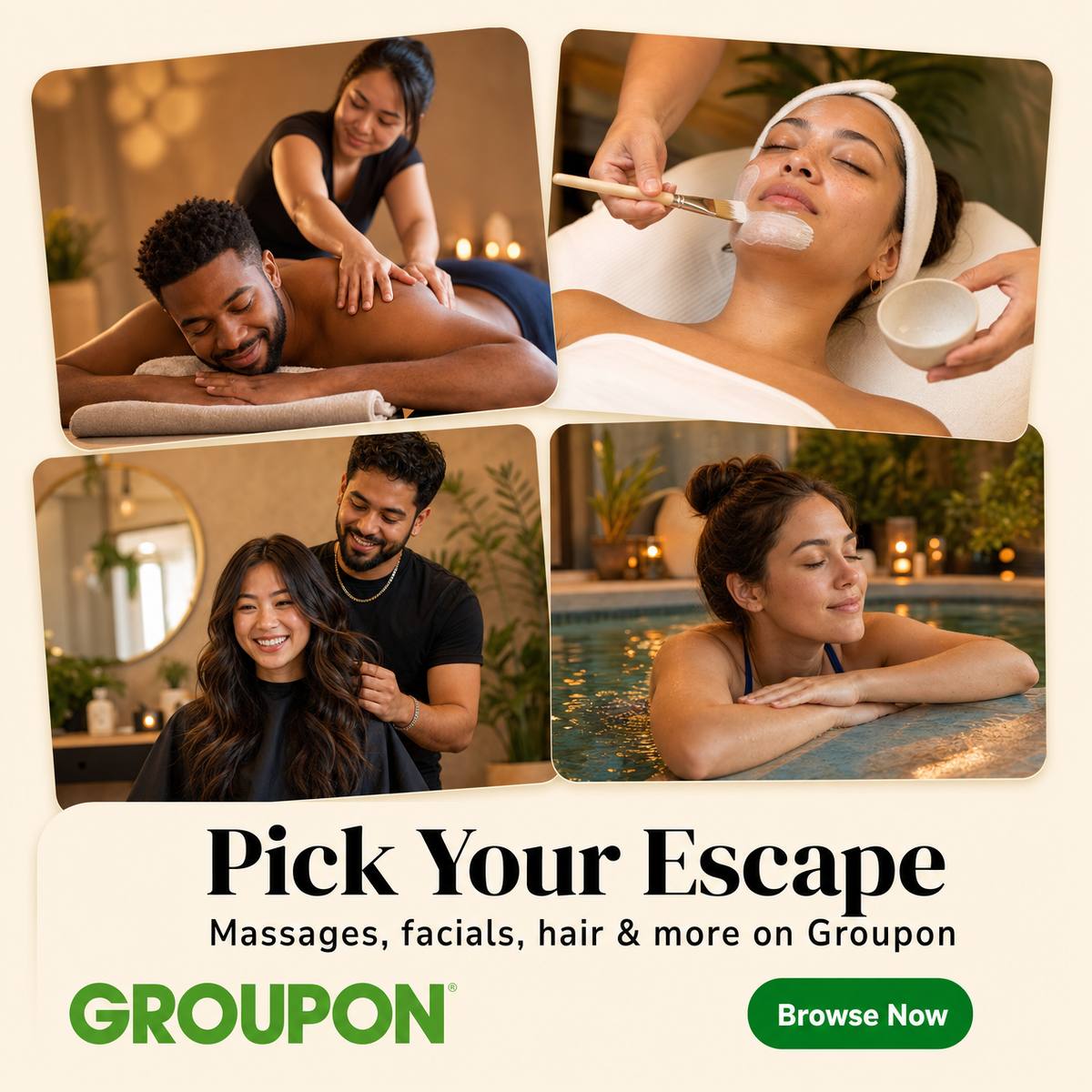 Groupon Facebook ad