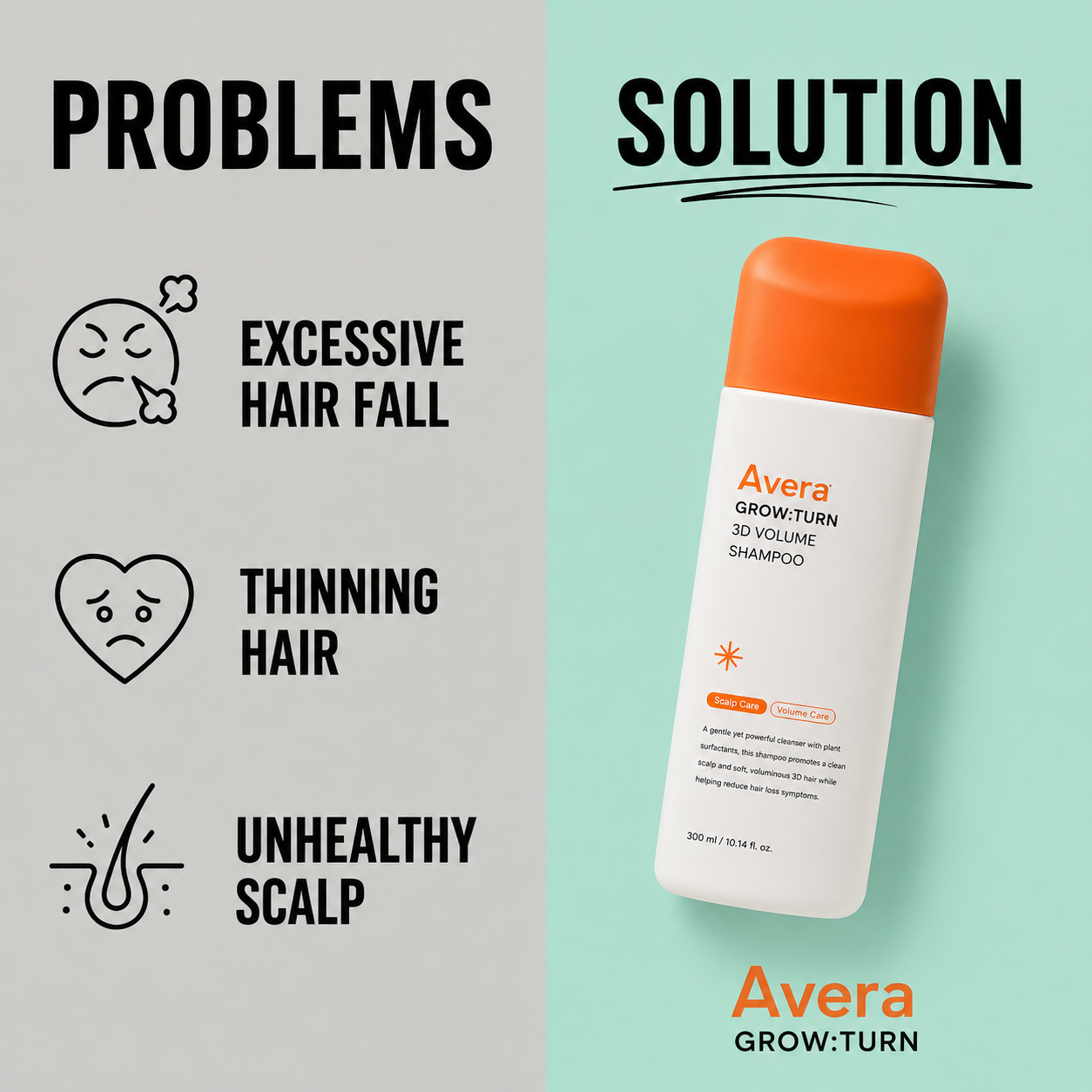 Avera Hair Care Facebook ad