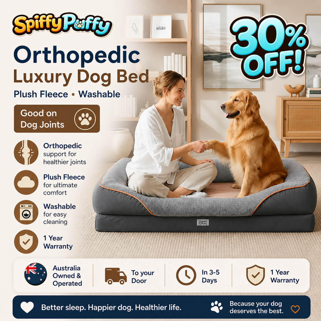 Spiffy Puffy Facebook ad