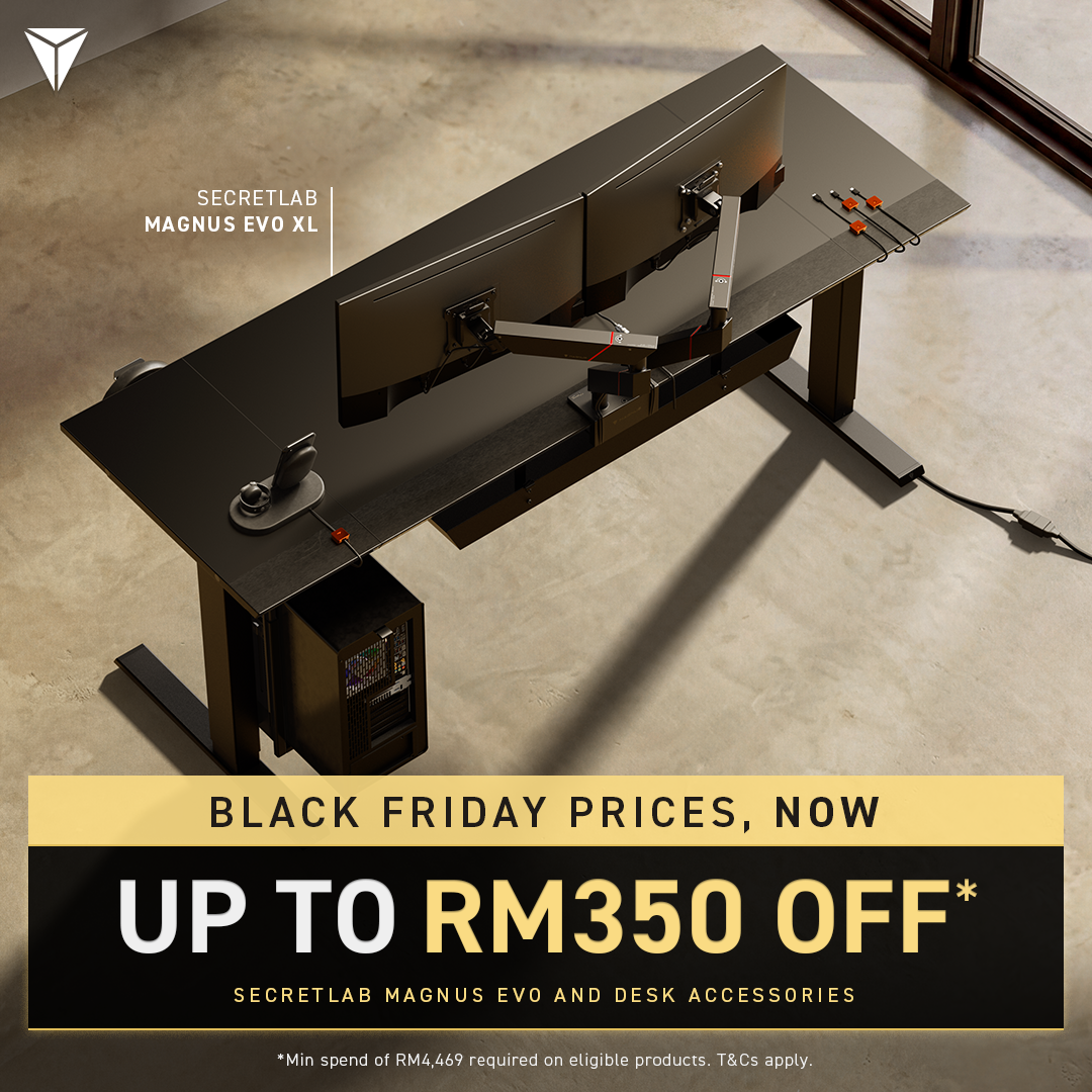 Secretlab Facebook ad: Secretlab | Black Friday Prices, Now
